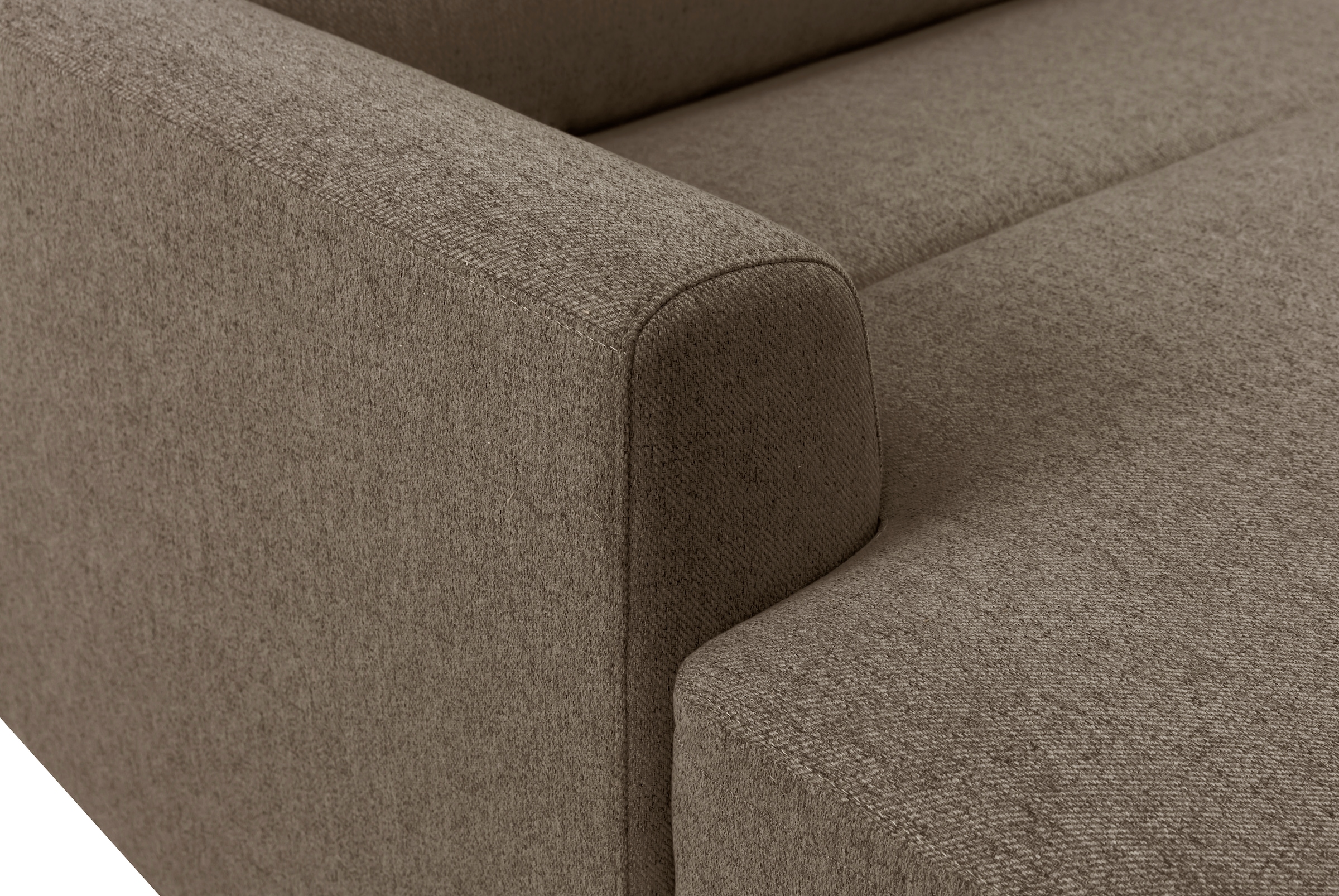 INOSIGN Ecksofa »JENNA, L-Form, 209cm, manuelle u. elektrische Funktion, mit USB A/C,«, Liegefunktion 105°-150°, Federkern, Struktur fein