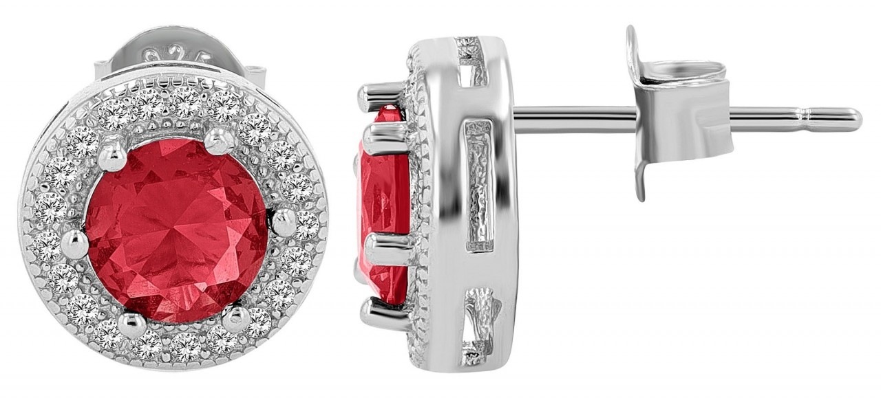 Adelia´s Paar Ohrhänger »Damen Ohrstecker aus 925 Sterling Silber und Zirkonia Ø 10 mm«