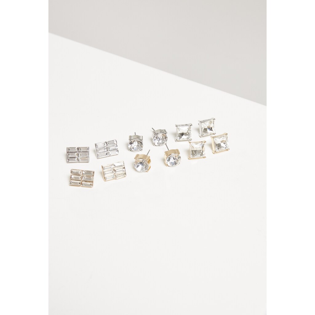 URBAN CLASSICS Schmuckset »Urban Classics Accessoires Diamond Earring Set 6-Pairs«, (1 tlg.)