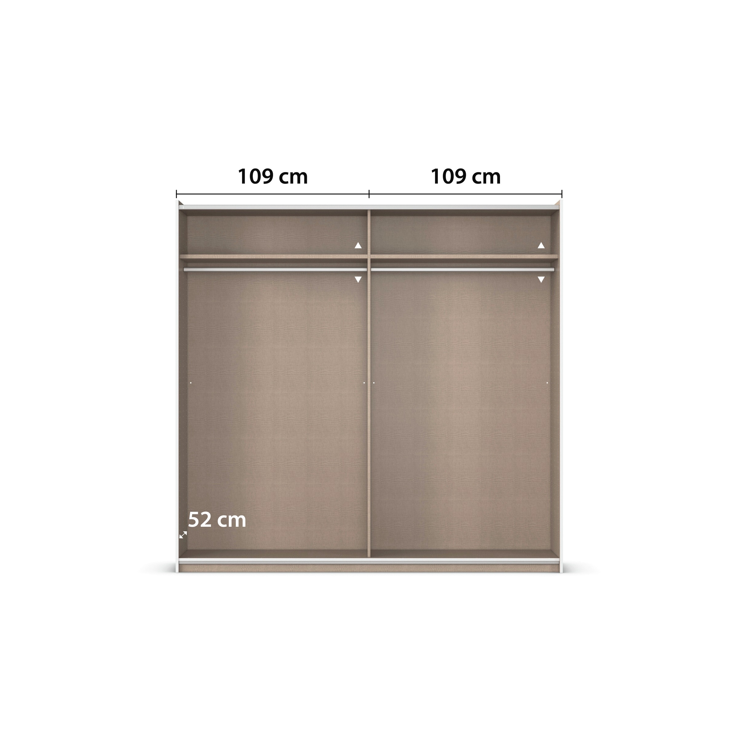 rauch Kleiderschrank »Schwebetürenschrank Schrank Garderobe Wäscheschrank ASTANA« 3 Ausstattungen BASIC/CLASSIC/PREMIUM, B/H/T: 218/210/59 cm, 