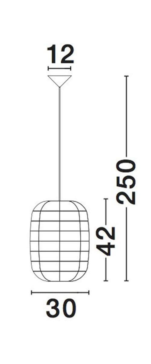 Nova Luce Hängeleuchten »MELODY« E27 1 Stk. Ohne Beleuchtung