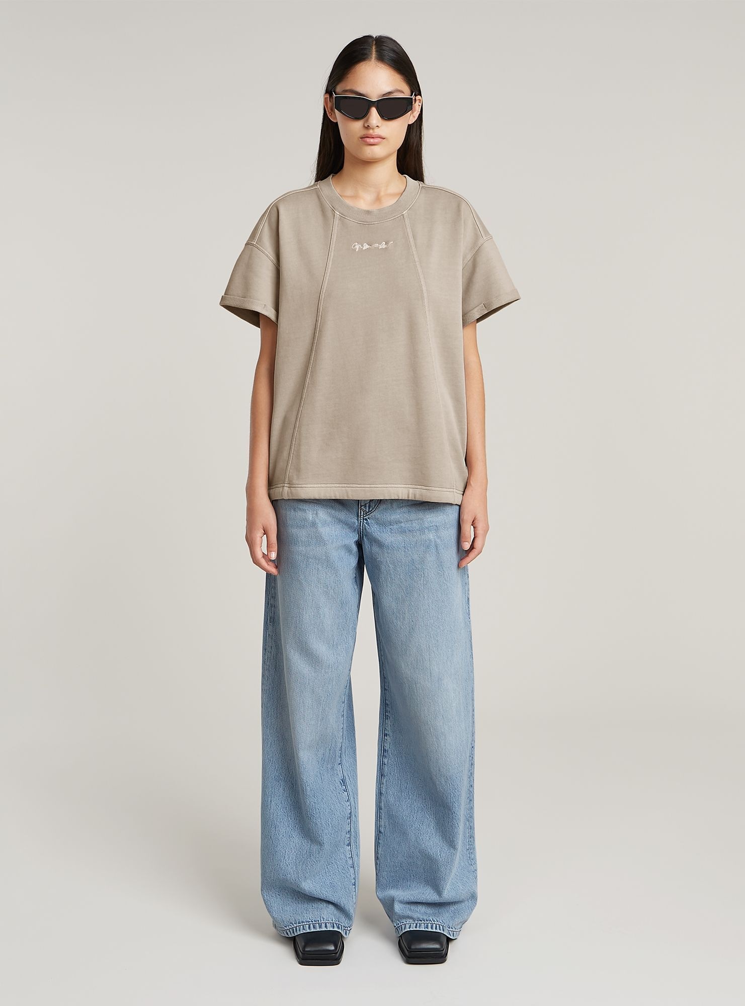 G-Star Overdyed Seam Details Sweatshirt Brick L 5