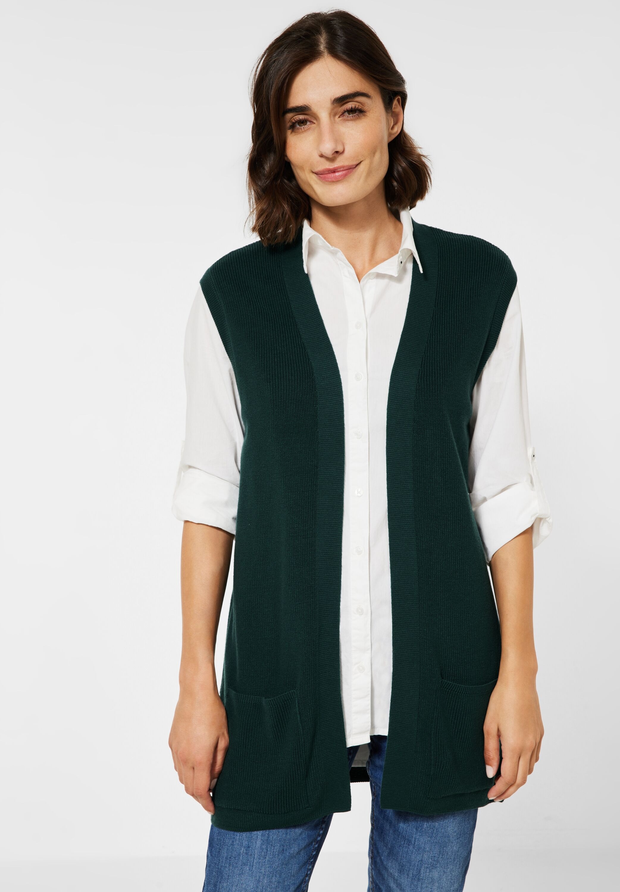 Cecil Strickjacke in Unifarbe