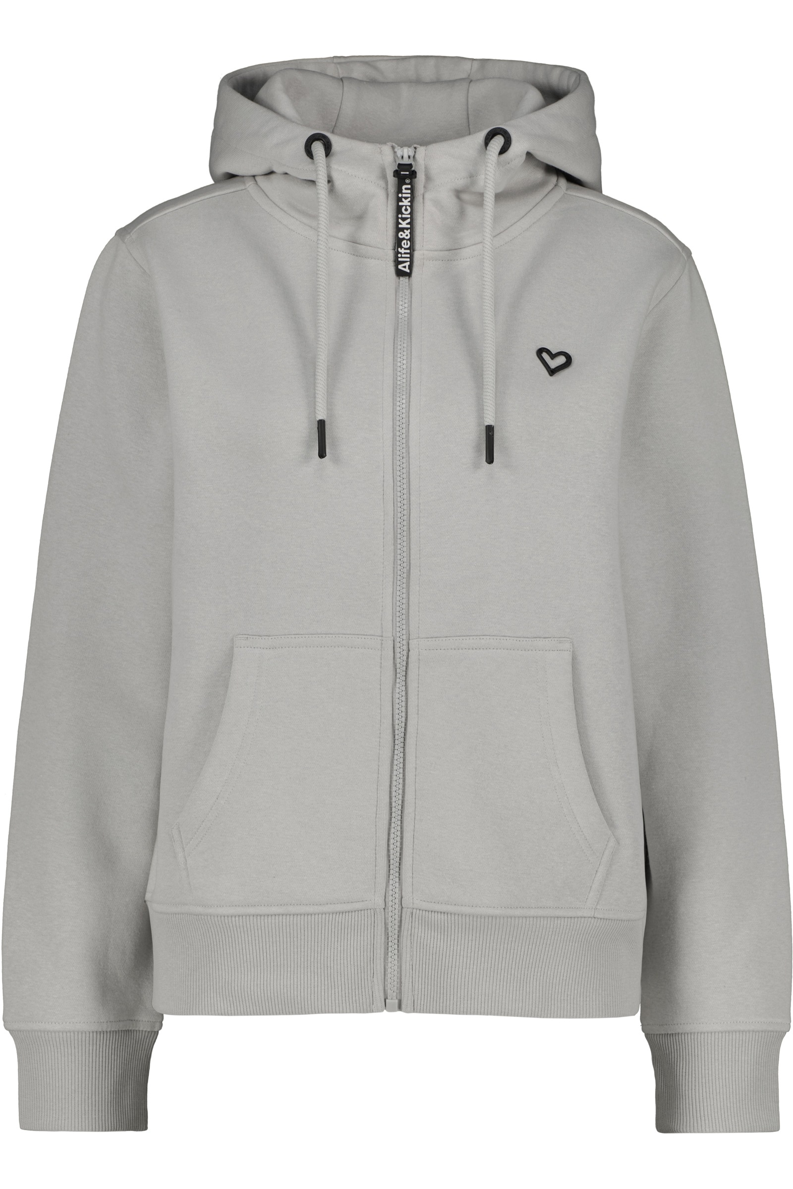 Alife & Kickin "Damen BarbaraAK A Kapuzensweatjacke, Sweatjacke" kurze Sweatjacke als Zip-Hoodie mit Kordelzug und Eingrifftaschen