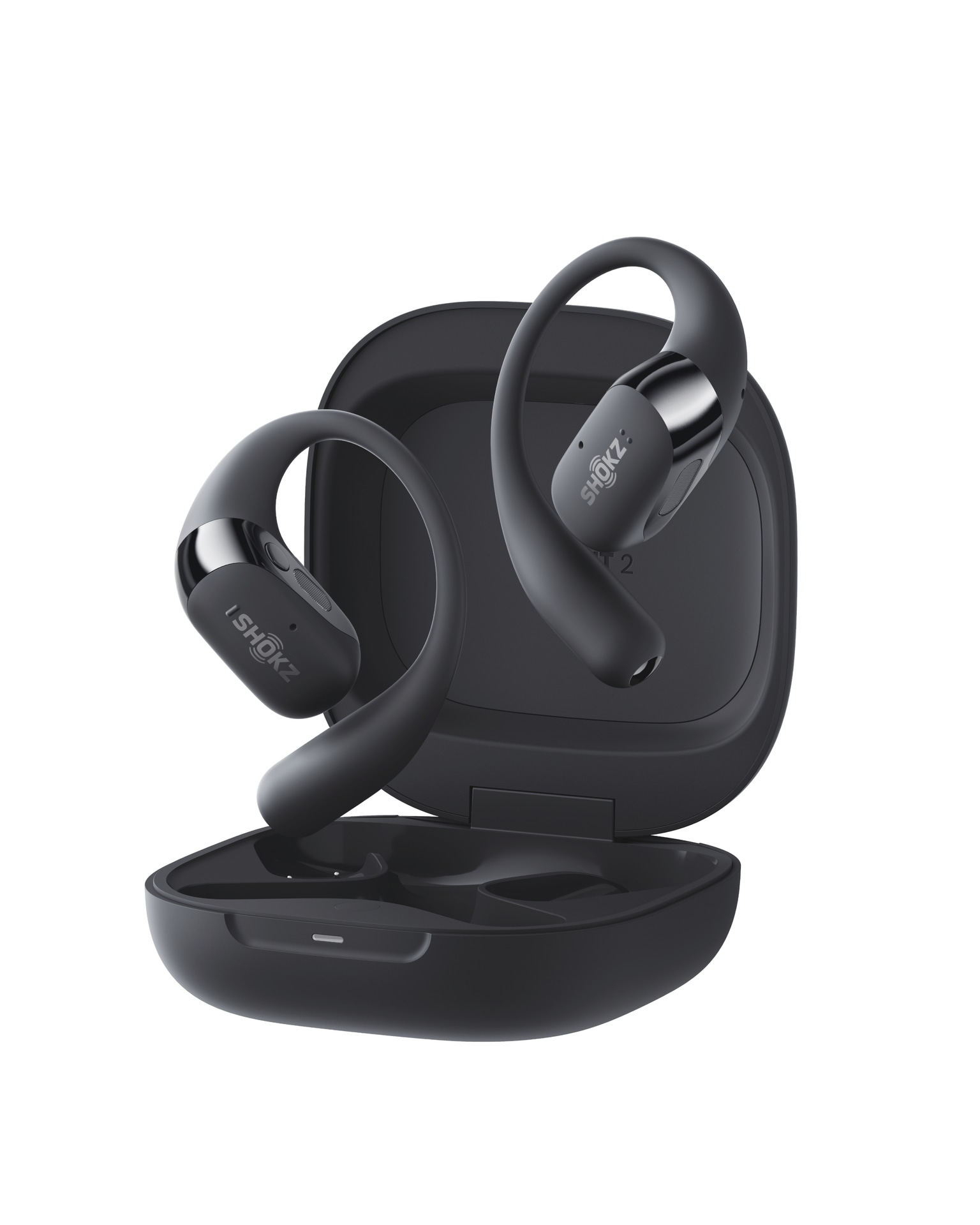 Shokz Open-Ear-Kopfhörer »OpenFit 2+ inklusive Schutzhülle«, A2DP Bluetooth, Freisprechfunktion-True Wireless