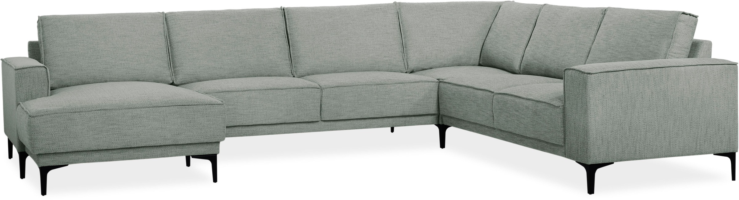 Places of Style Wohnlandschaft "XXL Sofa Oland, Struktur, Flachgewebe, Luxu günstig online kaufen