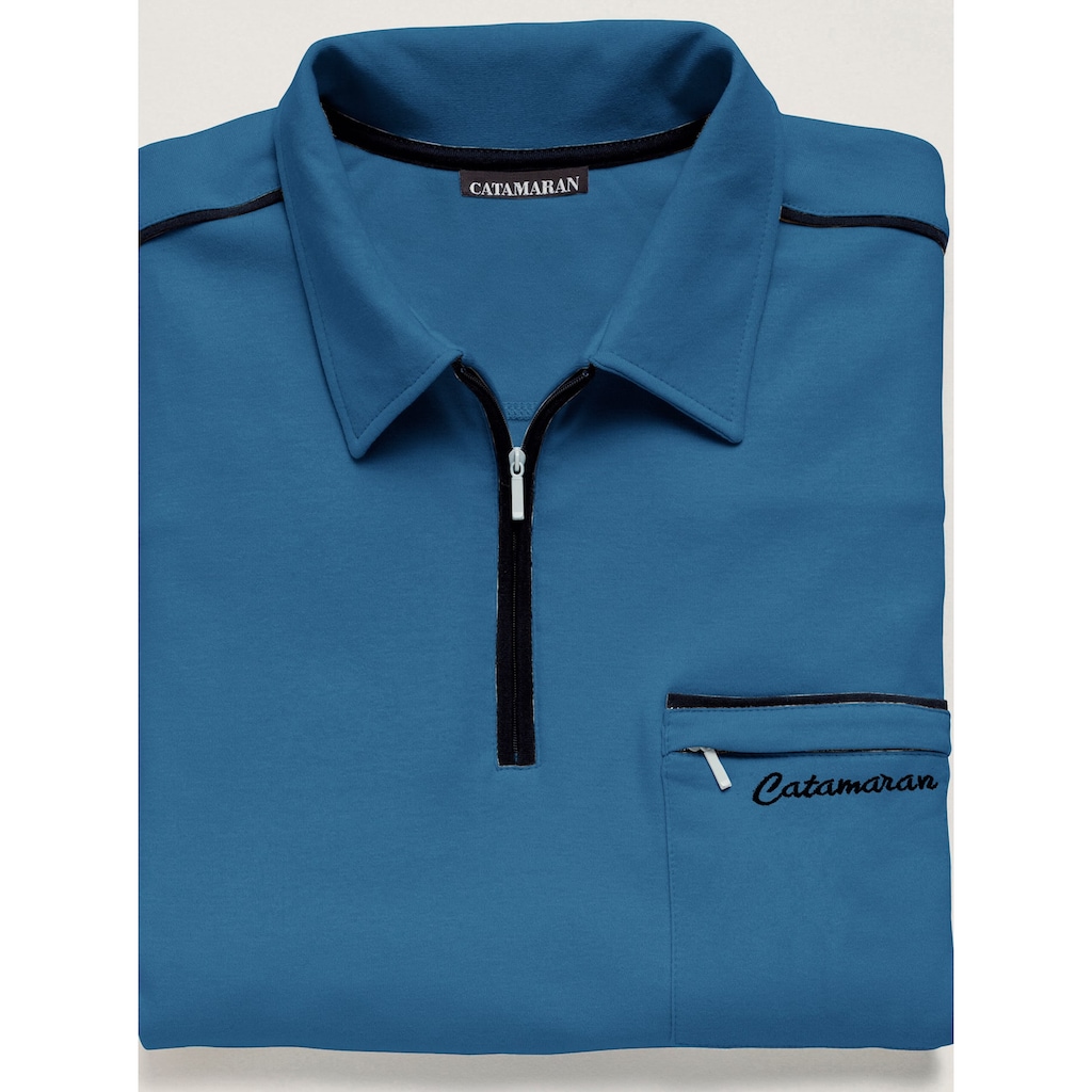 Poloshirt »Langarm-Poloshirt«, (1 tlg.)