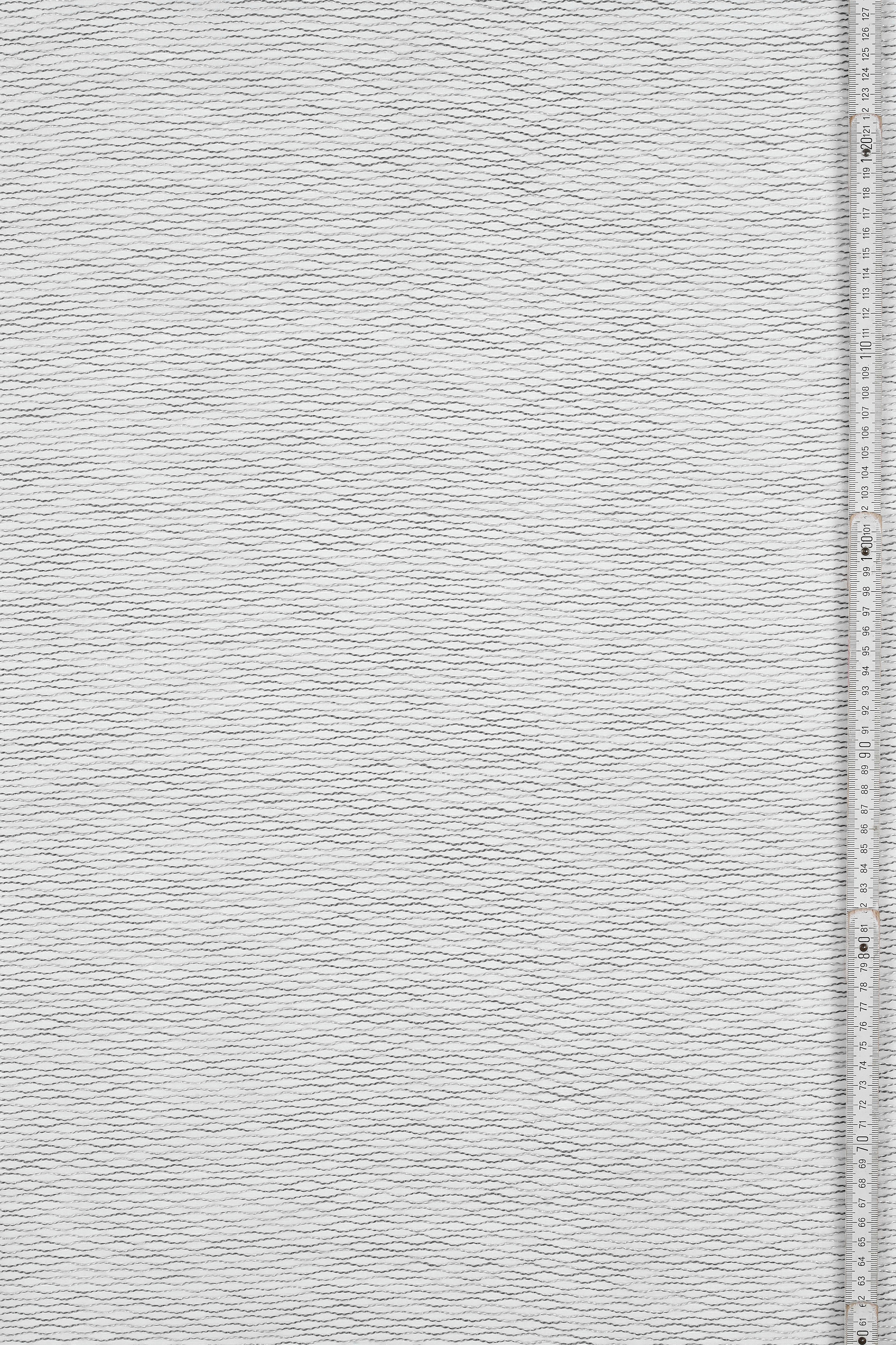 Gardine »Schal Jacquard-Voile Webmuster«, (1 St.), mit Gardinenband und verdeckten Schlaufen