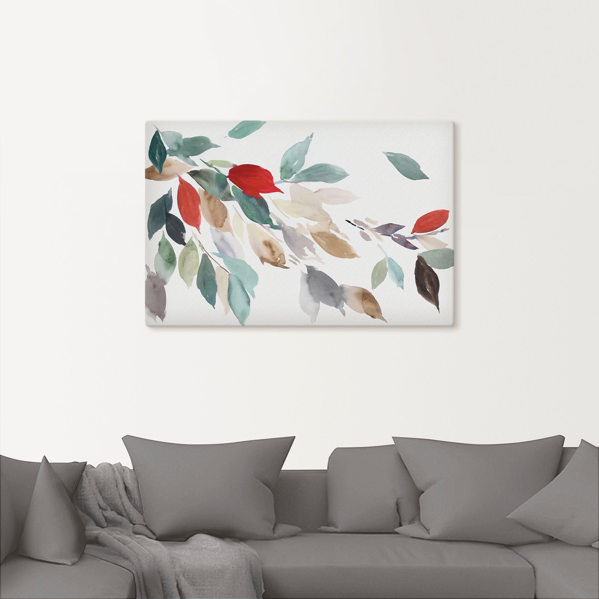 Artland Wandbild »Herbstfarbene Blätter III«, Blätterbilder, (1 St.), als Leinwandbild, Poster in verschied. Größen