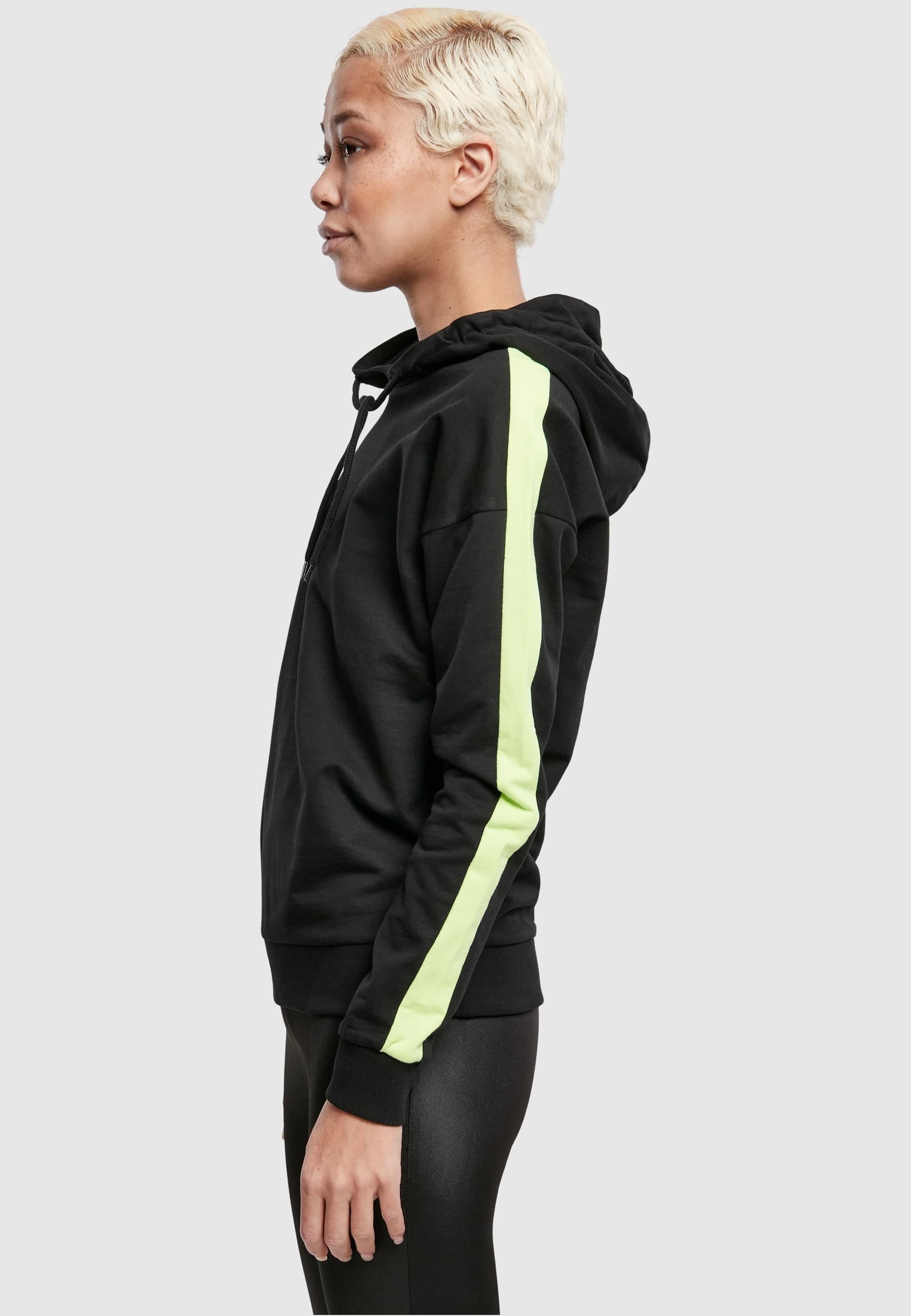 URBAN CLASSICS Kapuzenpullover »Urban Classics Damen Ladies Neon Shoulder Stripe Hoody«, (1 tlg.)