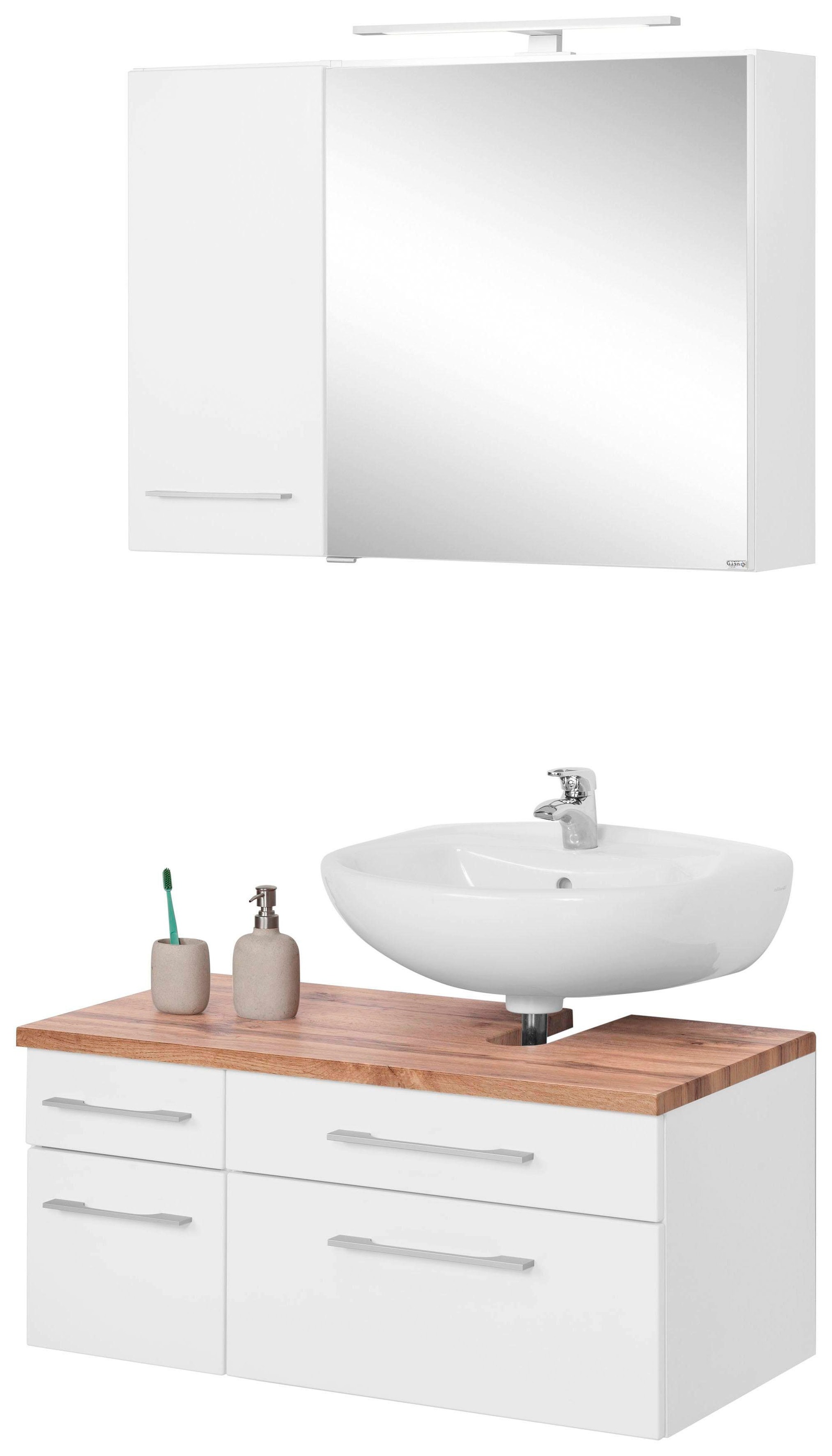 welltime Badmöbel-Set "Davos" 3 Stk. tlg. günstig online kaufen