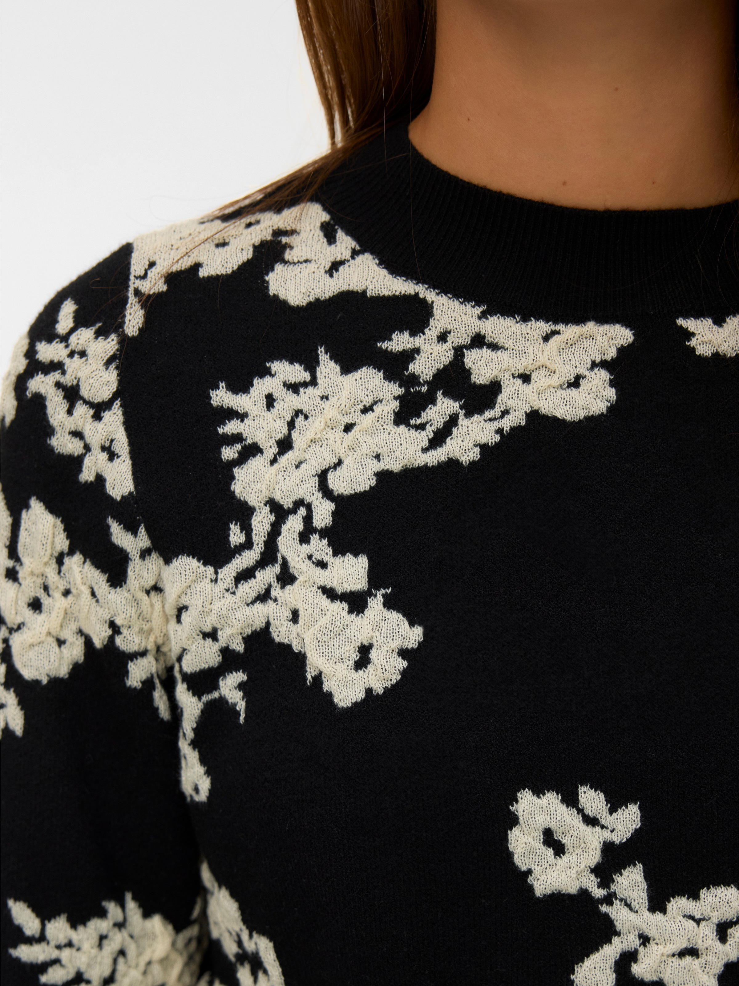 Thumbnail - Vero Moda Strickpullover "VMNANCY LS O-NECK PULLOVER BOO"