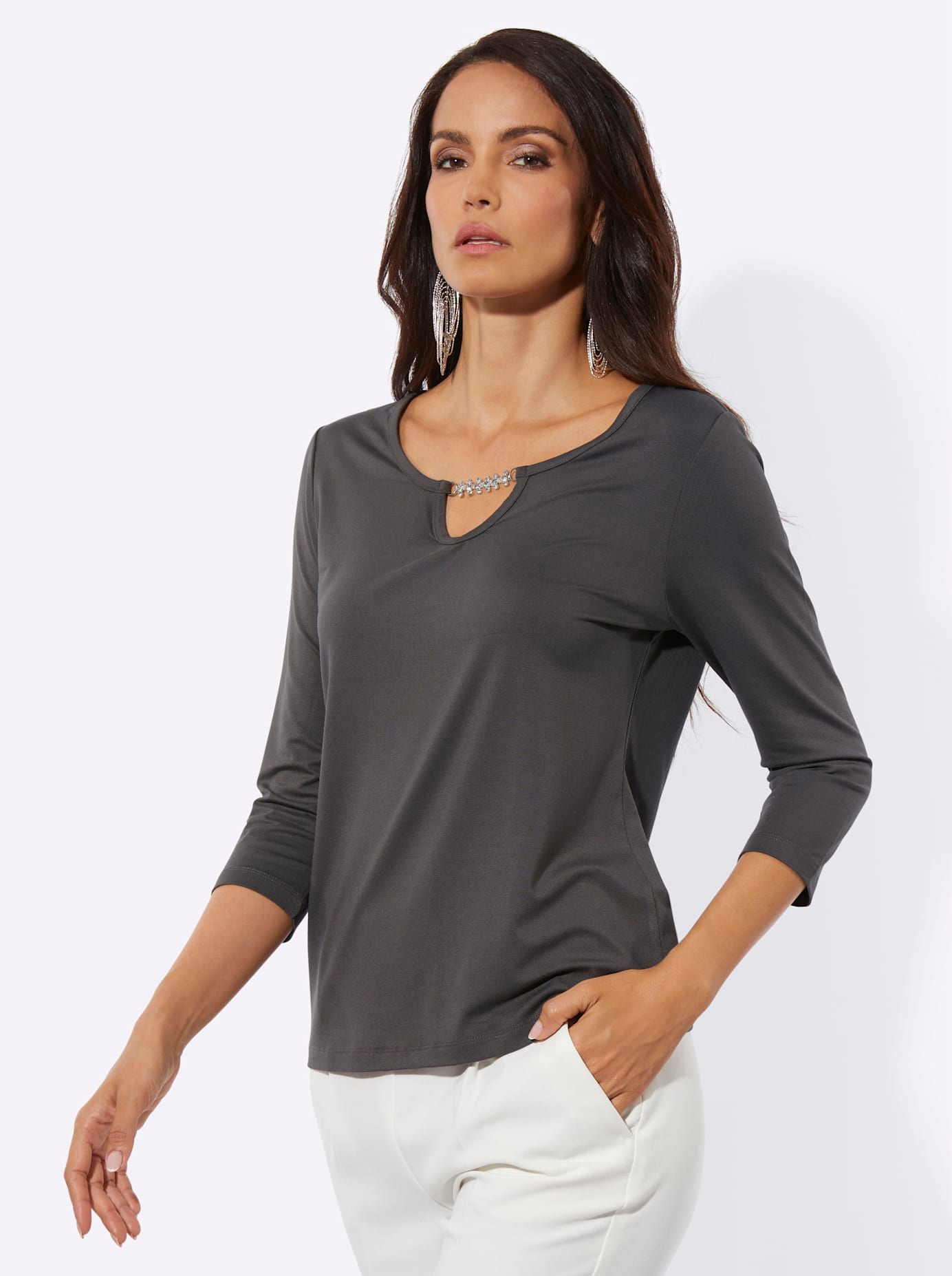 creation L Rundhalsshirt "Shirt" 1 tlg.
