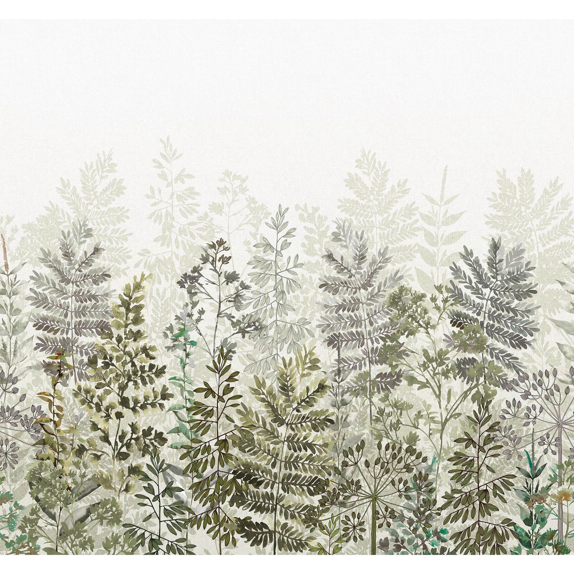 Art for the home Fototapete »Blatt-Silhouette« Motiv glatt Design Tapeten