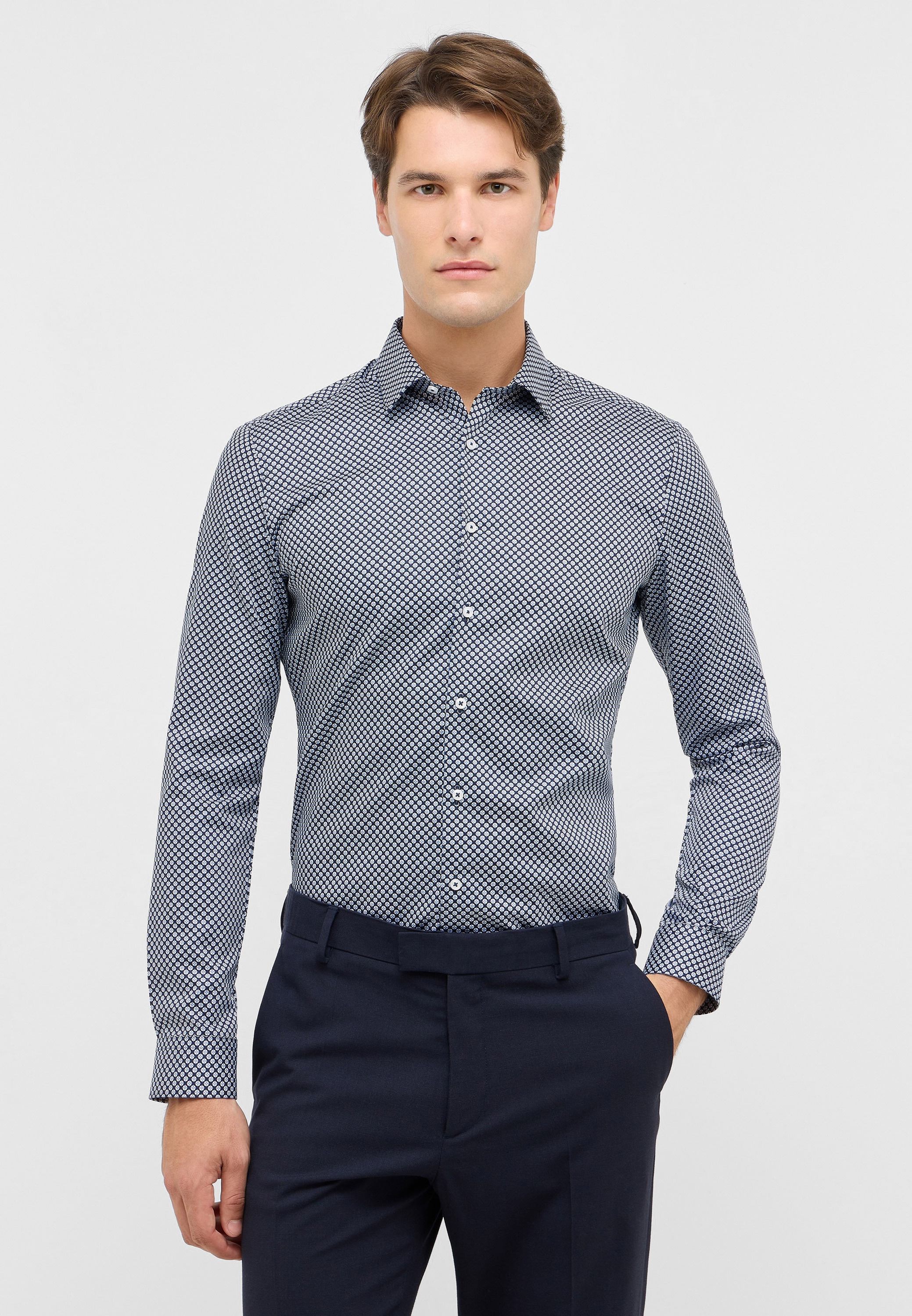 Eterna Langarmhemd "SUPER SLIM" NON IRON (bügelfrei) günstig online kaufen