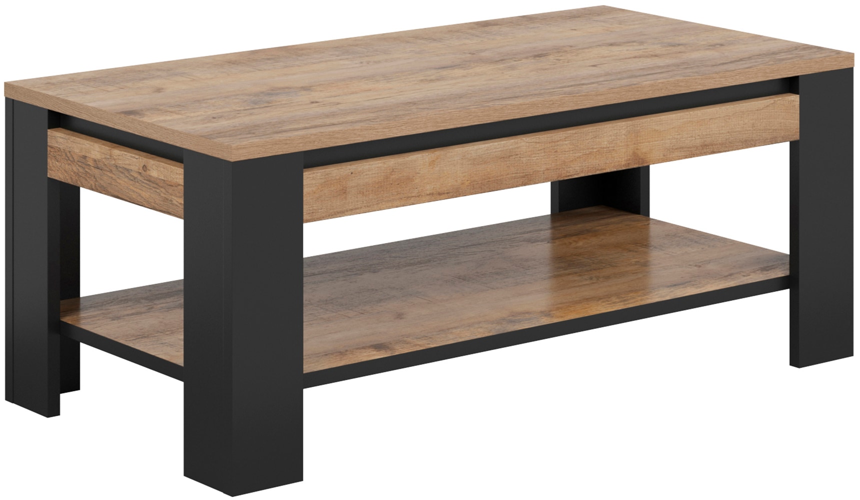 INOSIGN Couchtisch »Tudor, Breite 120 cm, Sofatisch für Wohnzimmer«, Tisch mit offenem Fachboden