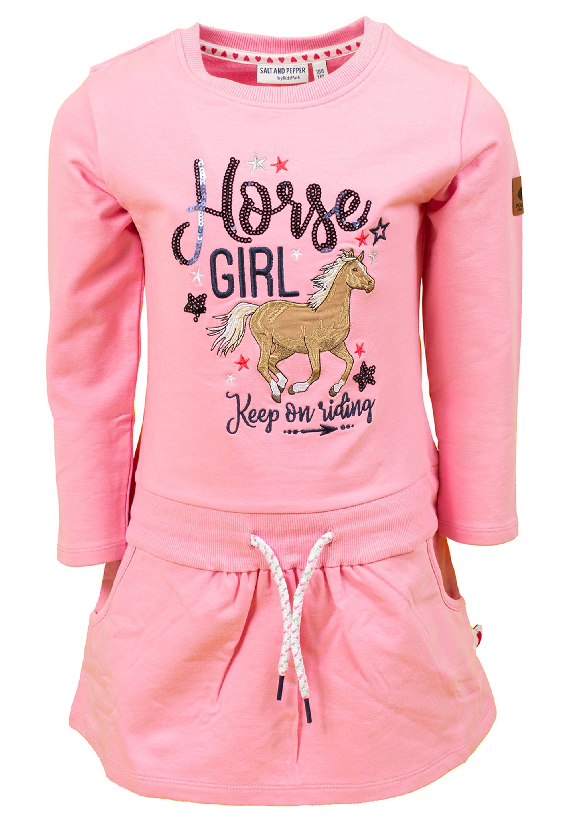 SALT AND PEPPER Jerseykleid Pferde-Applikation mit »Horsegirl«, BAUR | kaufen toller