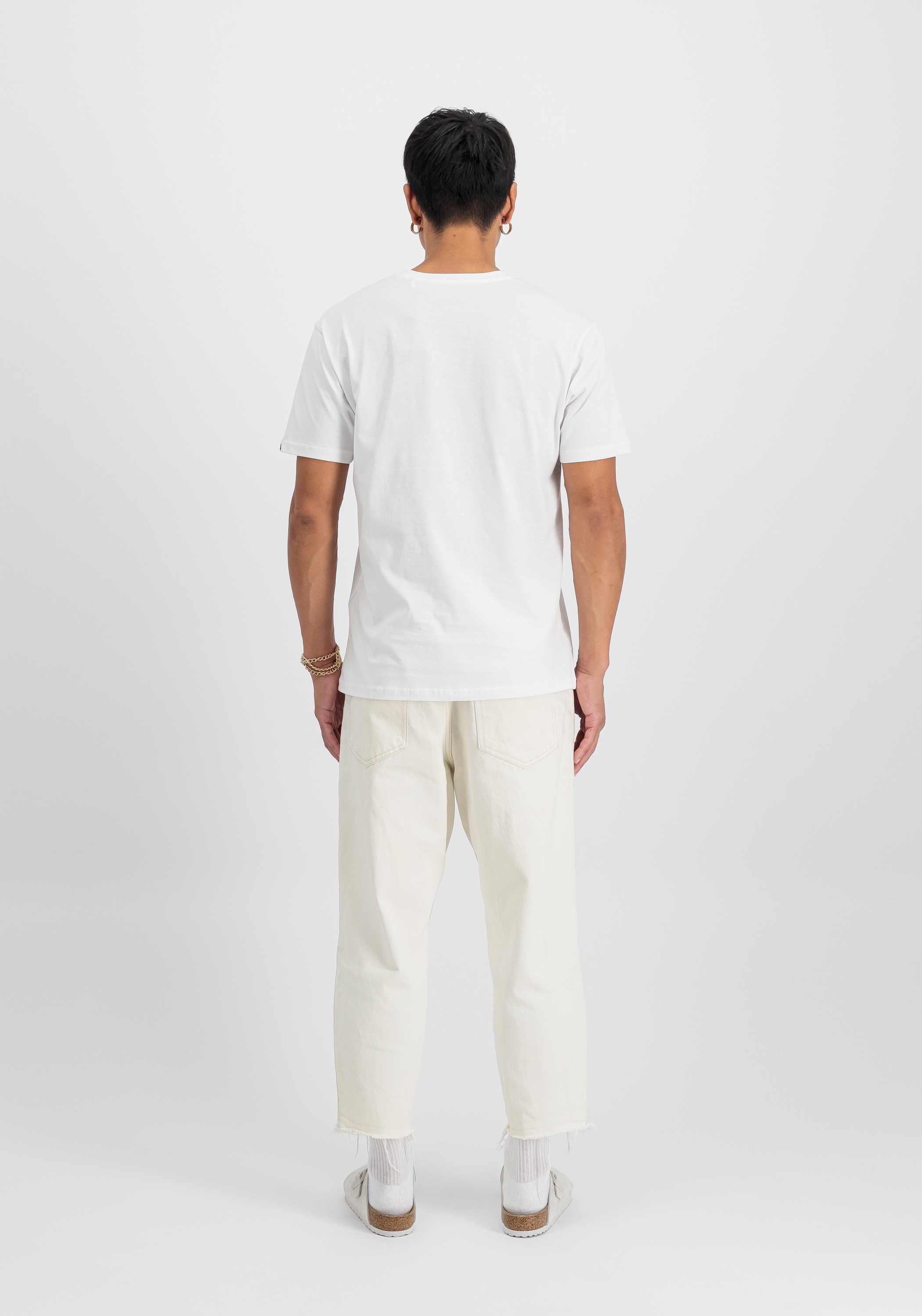 Alpha Industries Basic T TPU T-shirt White/Gold S 3