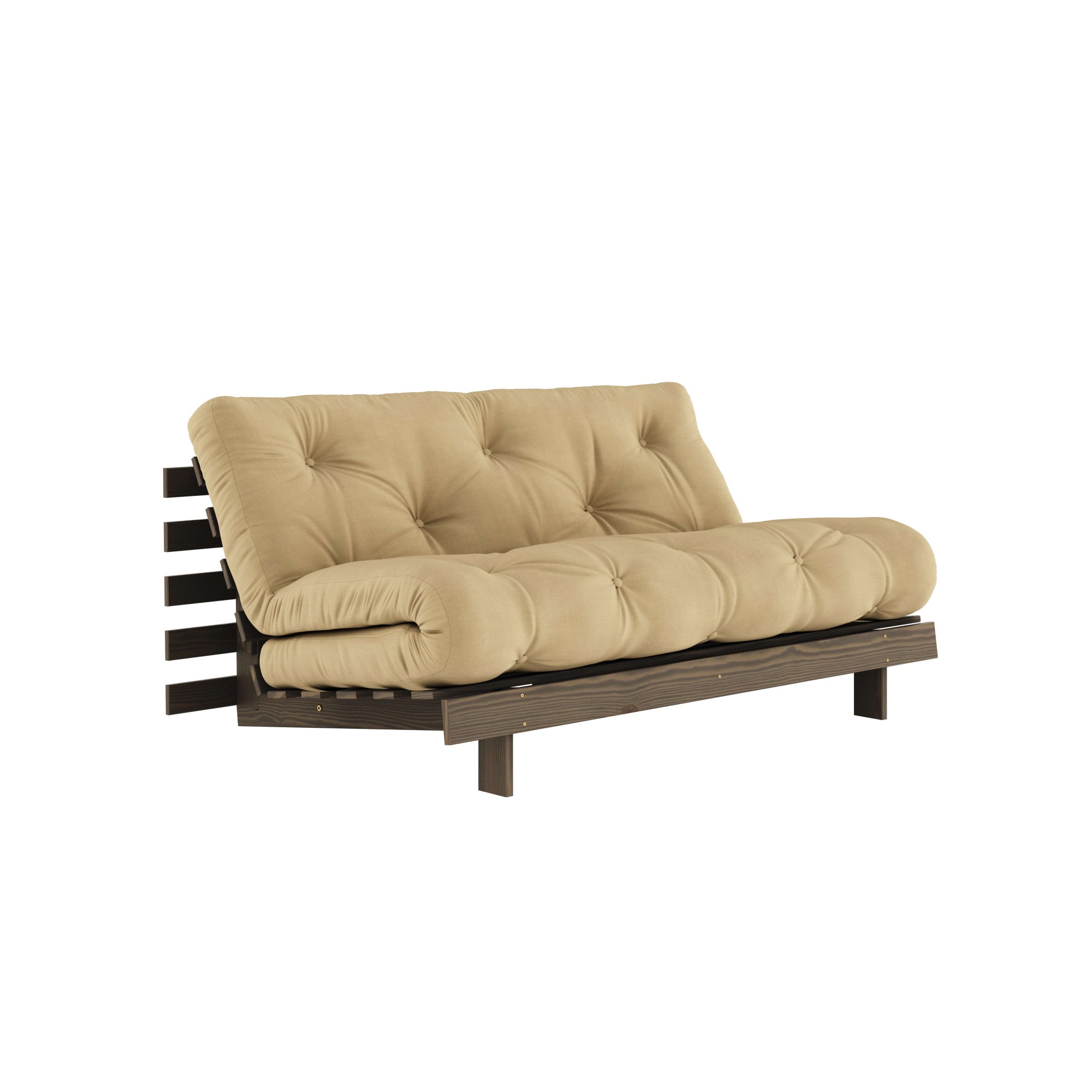 Karup Design Daybett "Roots Sofa Bed, Schlafsofa, Bettfunktion, FSC-Massivholz" Inkl. Futonmatratze, Made in Europe, langlebig, B: 140 oder 160 cm