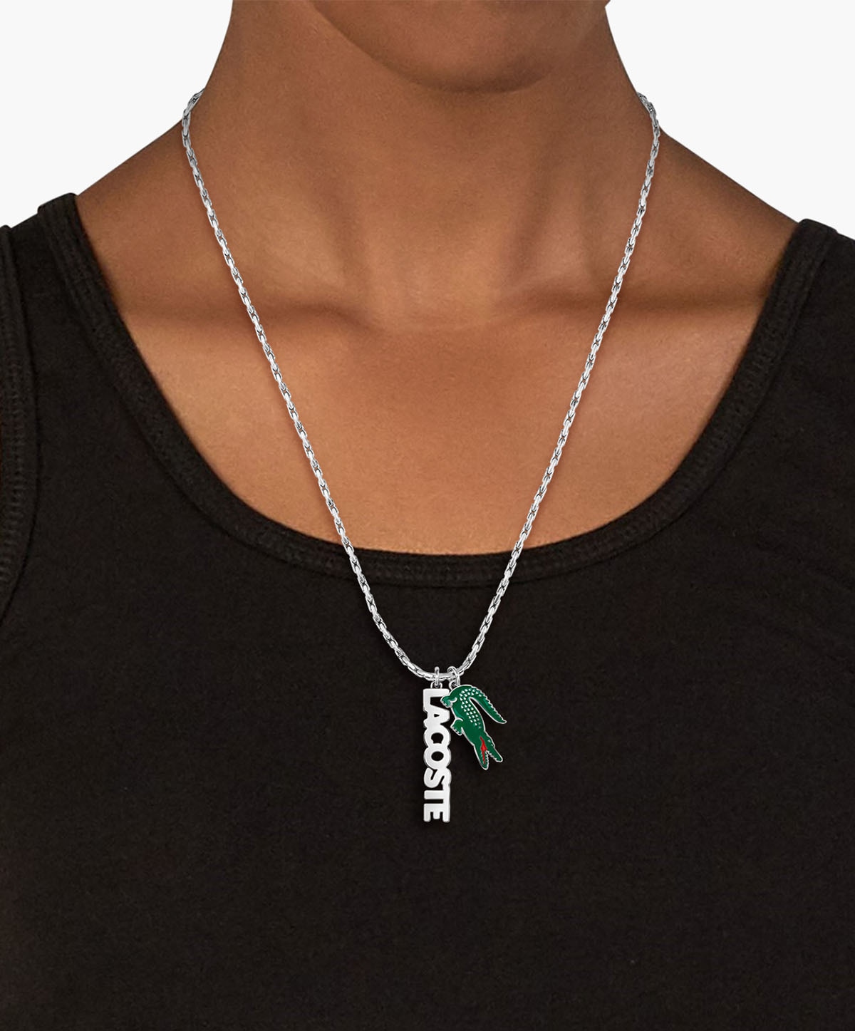 Lacoste Kette mit Anhänger »UMPIRE, 2040487, 2040488«, mit Emaille