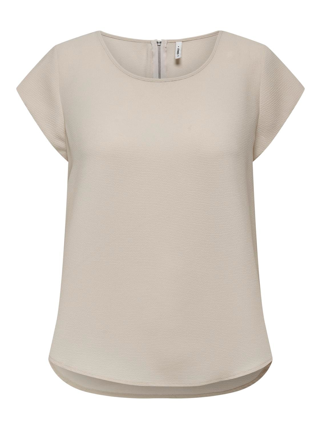 ONLY Kurzarmbluse »ONLVIC S/S SOLID TOP NOOS PTM«