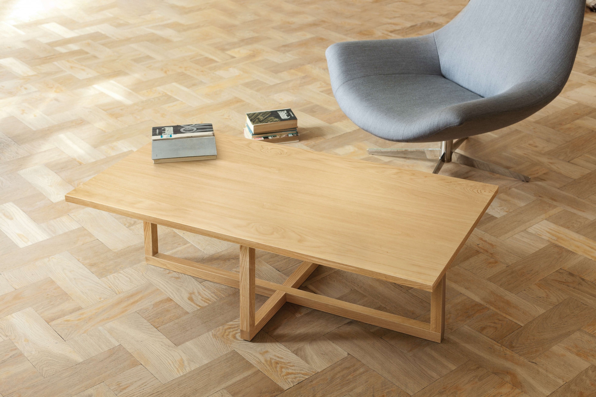 Woodman Couchtisch "Milo" Breite 115 cm, Gestell aus Massivholz, FSC-zertif günstig online kaufen