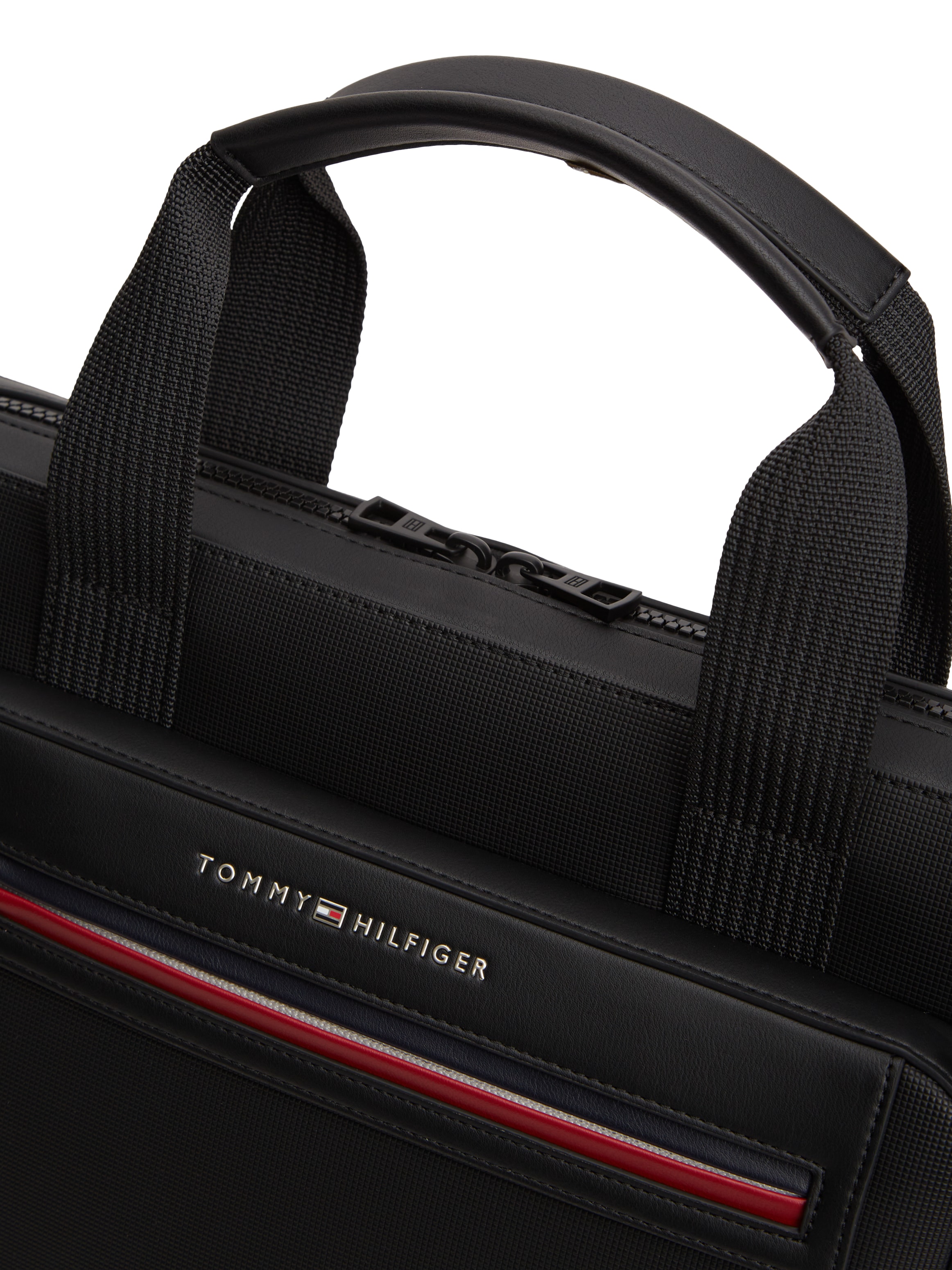 Tommy Hilfiger Laptoptasche »TH FOUNDATION COMPUTER BAG« Uniex Geschäftstasche, Businesstasche mit Logoschriftzug