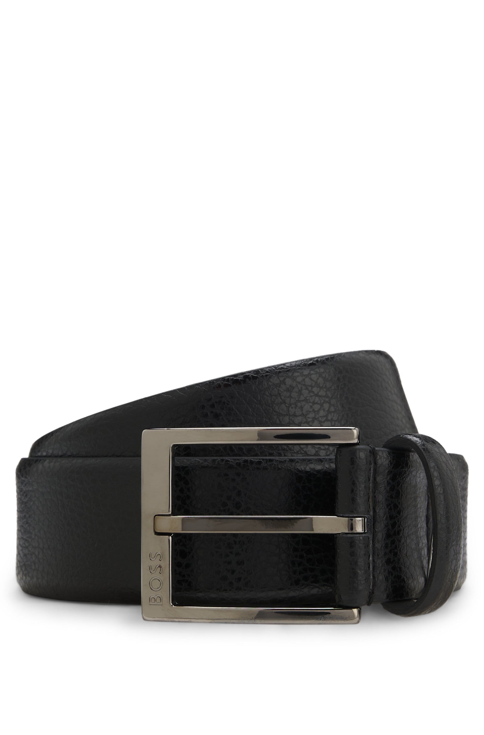 BOSS Ledergürtel "Elloy Sz35", aus fein genarbtem italienischen Leder günstig online kaufen