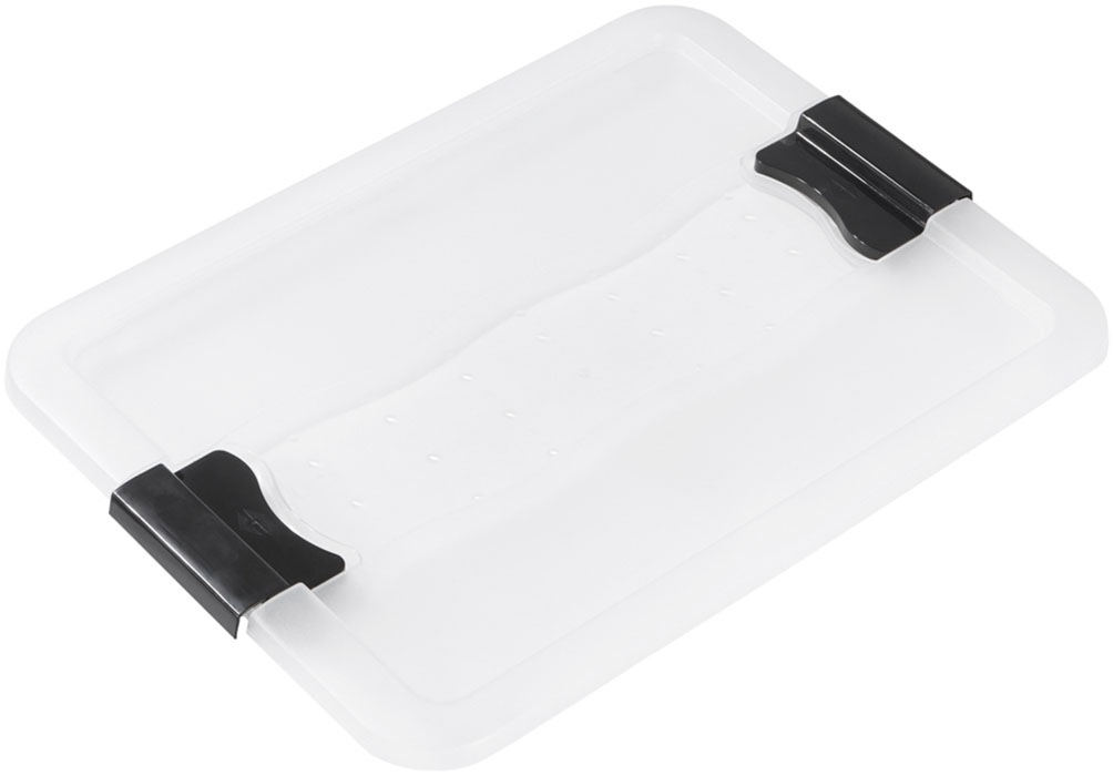 keeeper Aufbewahrungsbox »Cornelia, 6er Set, 7 L, 39,5 x 29,5 x 9,5 cm« durch Clips verschließbar, Griffe am Boden