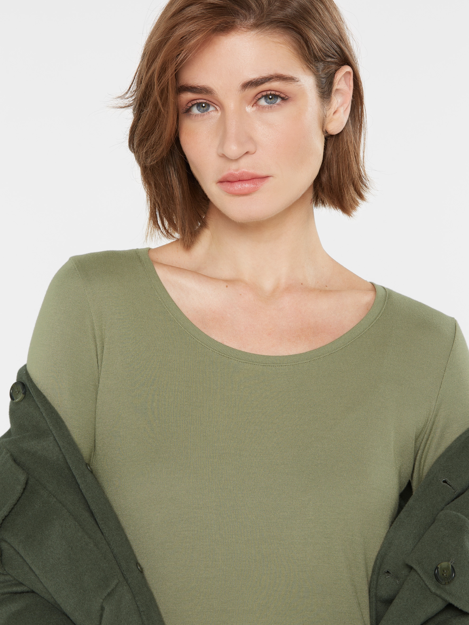 SENSES.THE LABEL Rundhalsshirt in softer Haptik