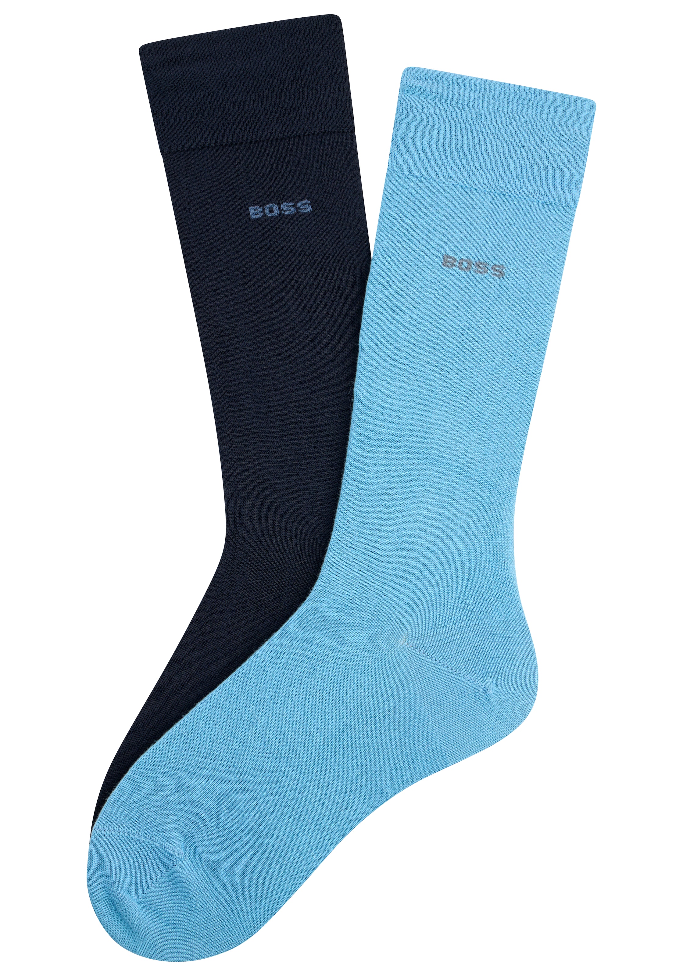 BOSS Businesssocken "2P RS Bamboo 1027" Packung, 2 Paar tlg. mit Strickbünd günstig online kaufen