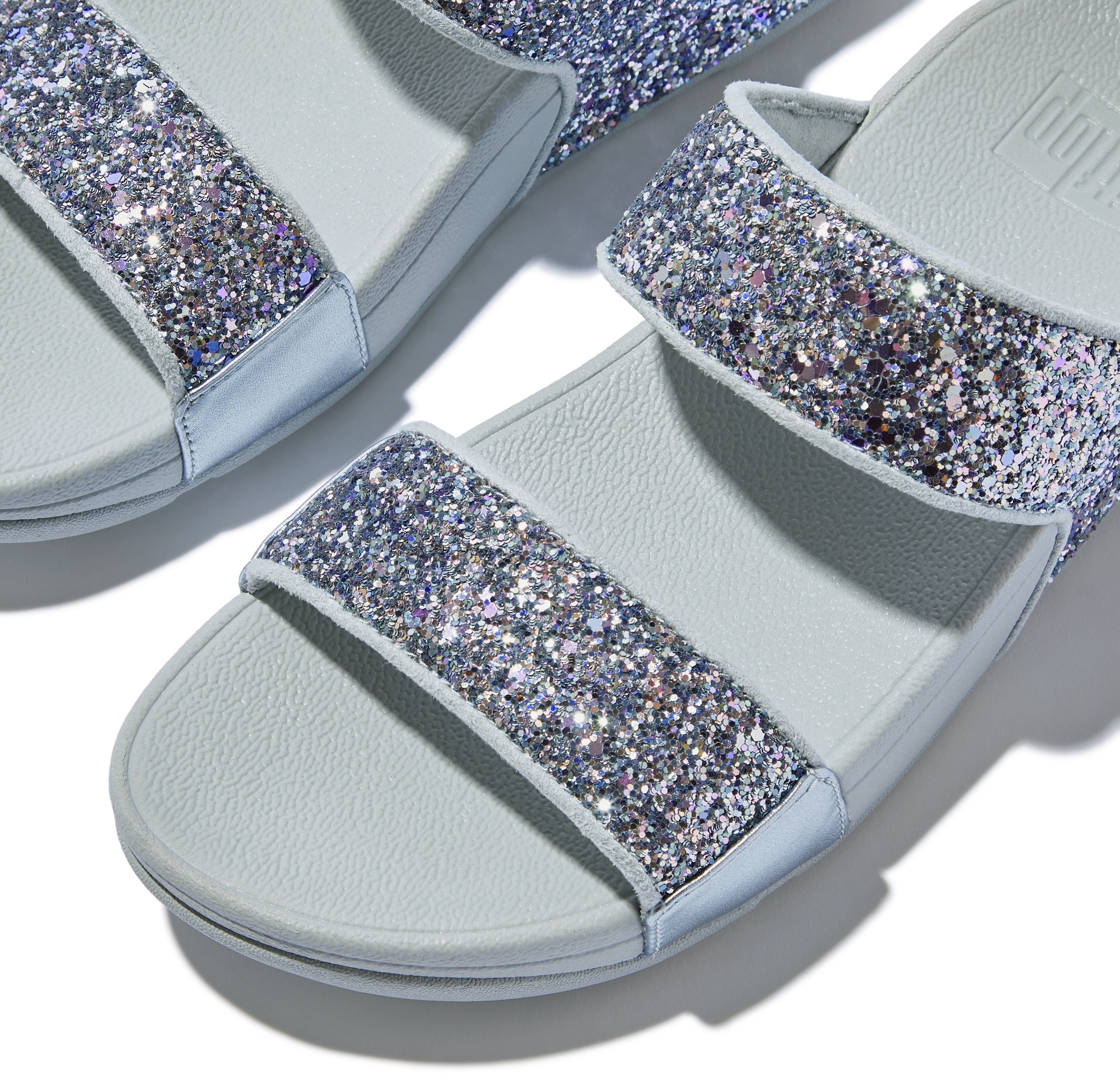 Fitflop Pantolette »LULU MULTI-TONAL GLITTER«, Badeschuh, Slides, Sandale mit Glitter