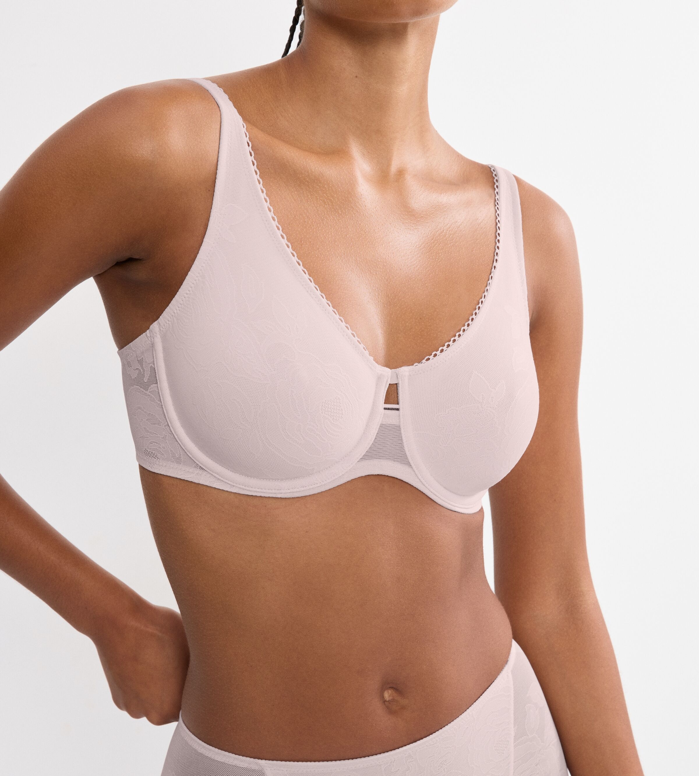 Thumbnail - Triumph Minimizer-BH "Wild Rose Sensation" verkleinert die Brust optisch, mittlerer Shape-Effekt, breite Träger