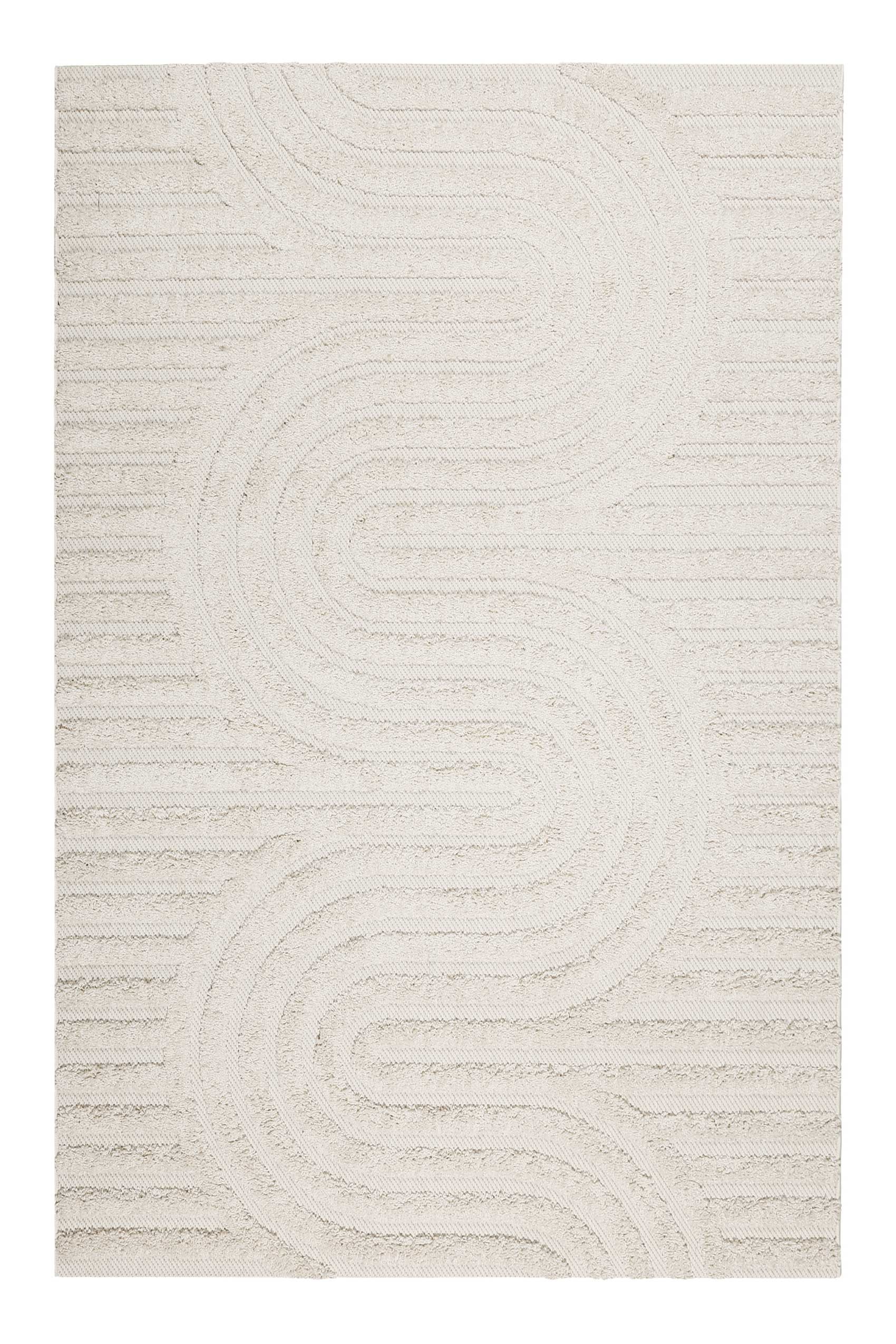 Esprit Outdoorteppich »Miles,  ESP-54231«, rechteckig, 2 mm Höhe, Hoch-Tief-Effekt, grafisches Design, uni, modern, robust, Terrasse