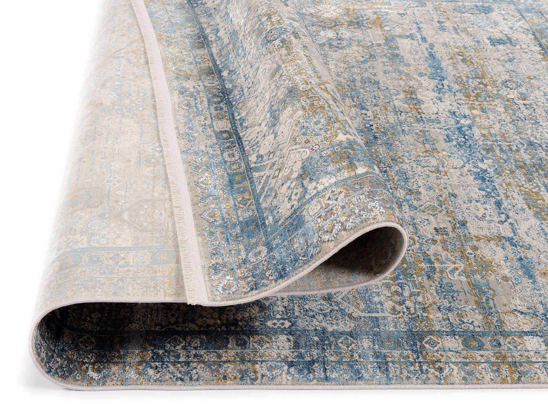 OCI DIE TEPPICHMARKE Teppich »Tradi«, rechteckig, 8 mm Höhe, Glanz Viskose, mit Fransen, Wohnzimmer