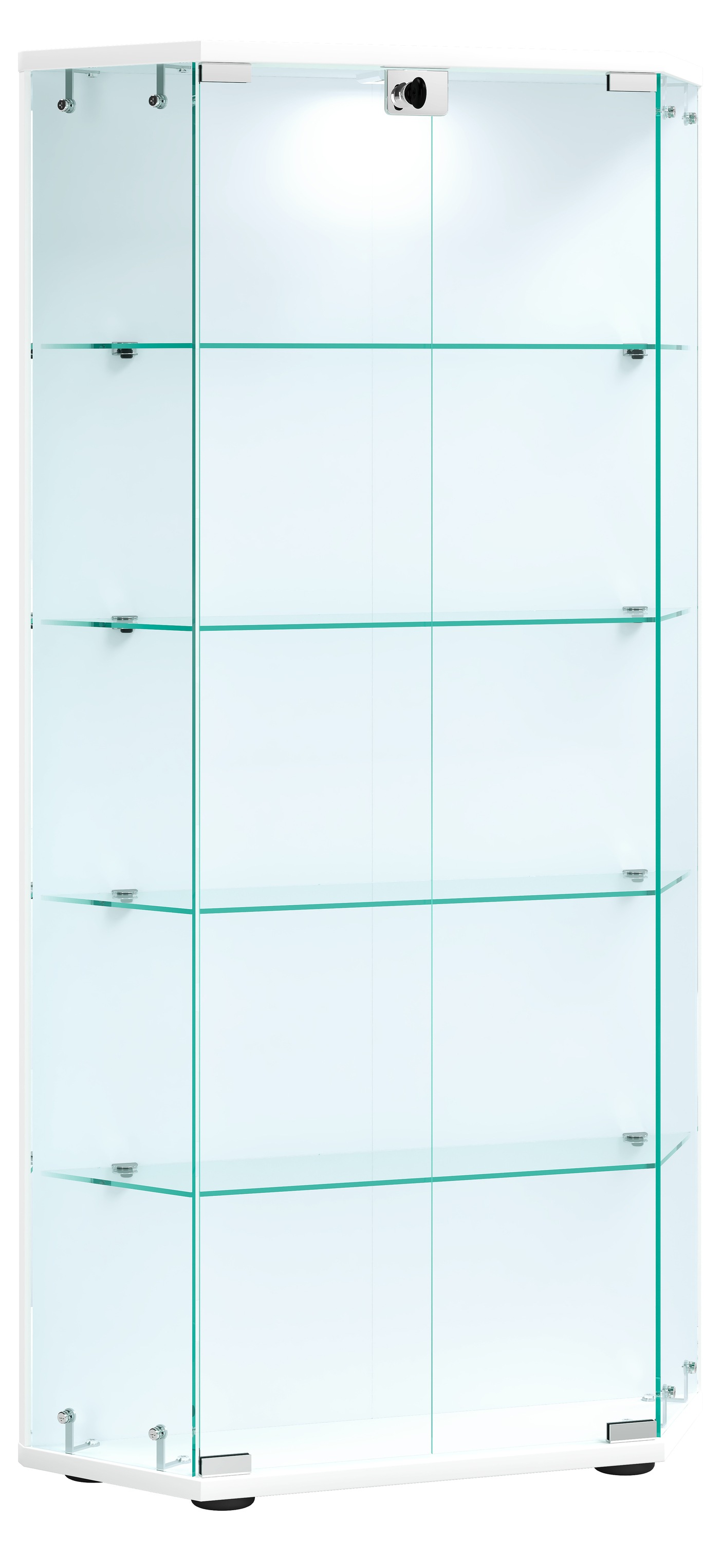 VCM Standvitrine »Holz Glas Stand Vitrine Sammelvitrine Cenila L«