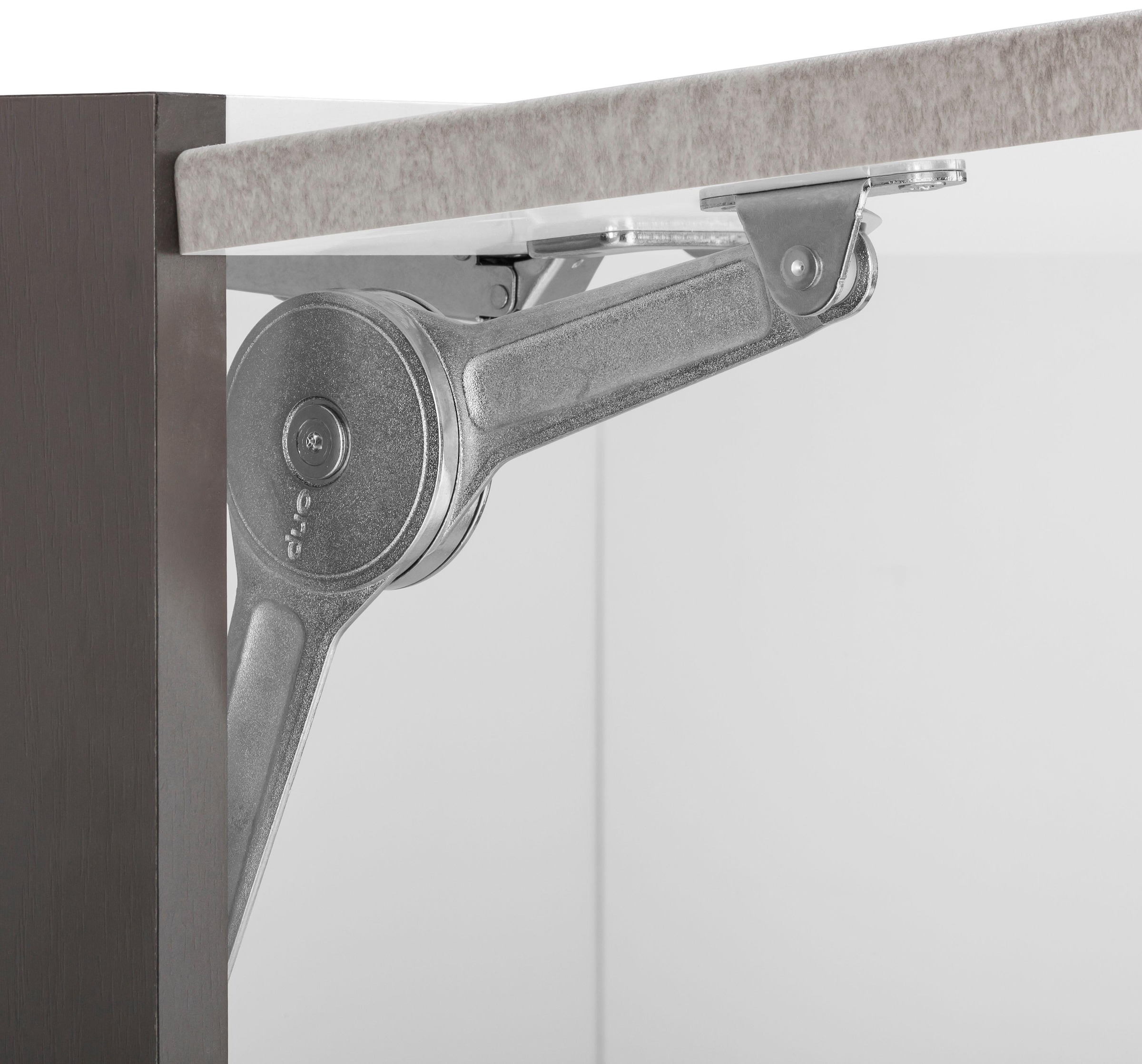 KOCHSTATION Klapphängeschrank »KS-Tulsa«, 50 cm breit, mit 1 Klappe, schwarzer Metallgriff, MDF Front