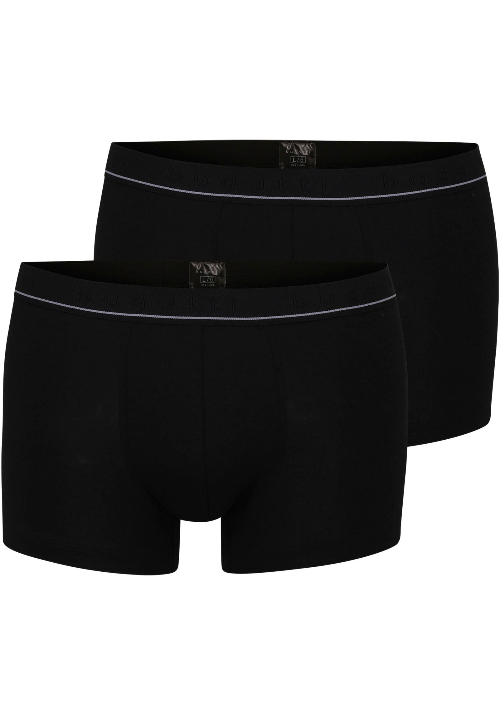 bugatti Boxershorts »Pants 2er Pack, ROM«, (2er Pack), mit elastischem Bund für eine optimale Anpassung
