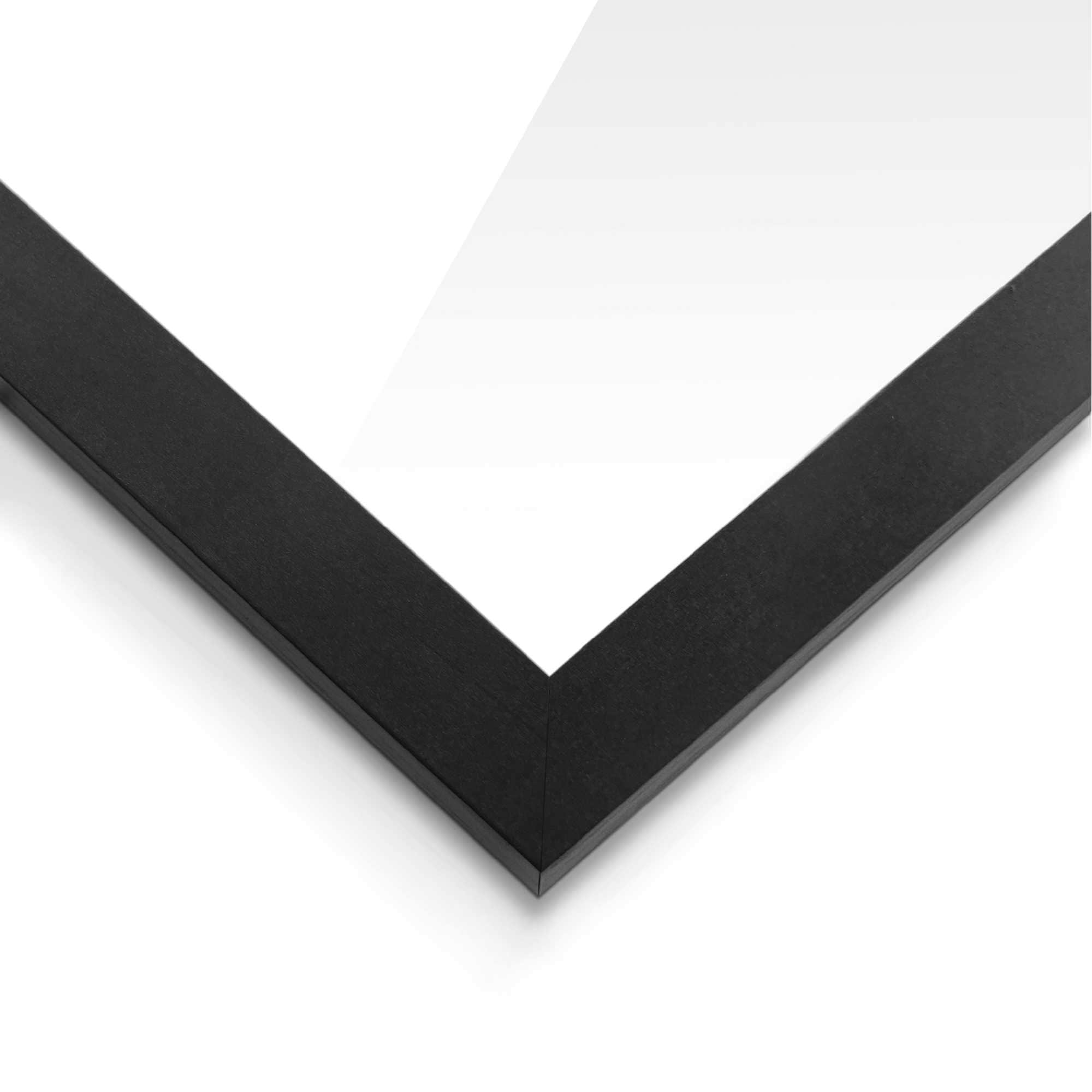 Reinders! Bilderrahmen »Poster 50x70 schwarz« 1 Stk. tlg. Wohnzimmer - Schwarz - MDF - Kein Thema - 53,5x73,5 cm