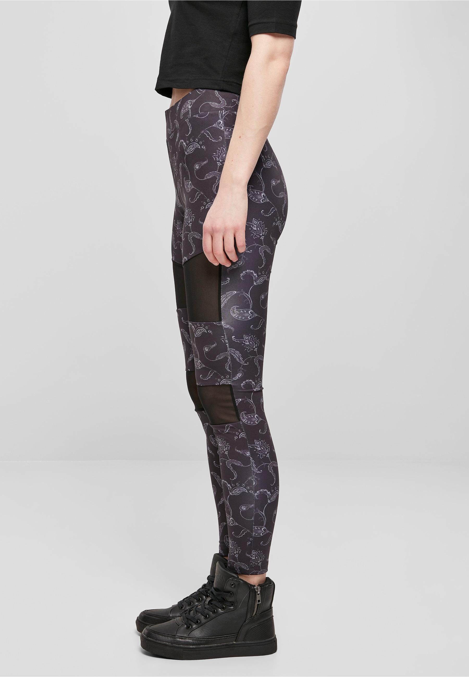 URBAN CLASSICS Leggings »Urban Classics Damen Ladies Tech Mesh AOP Leggings«