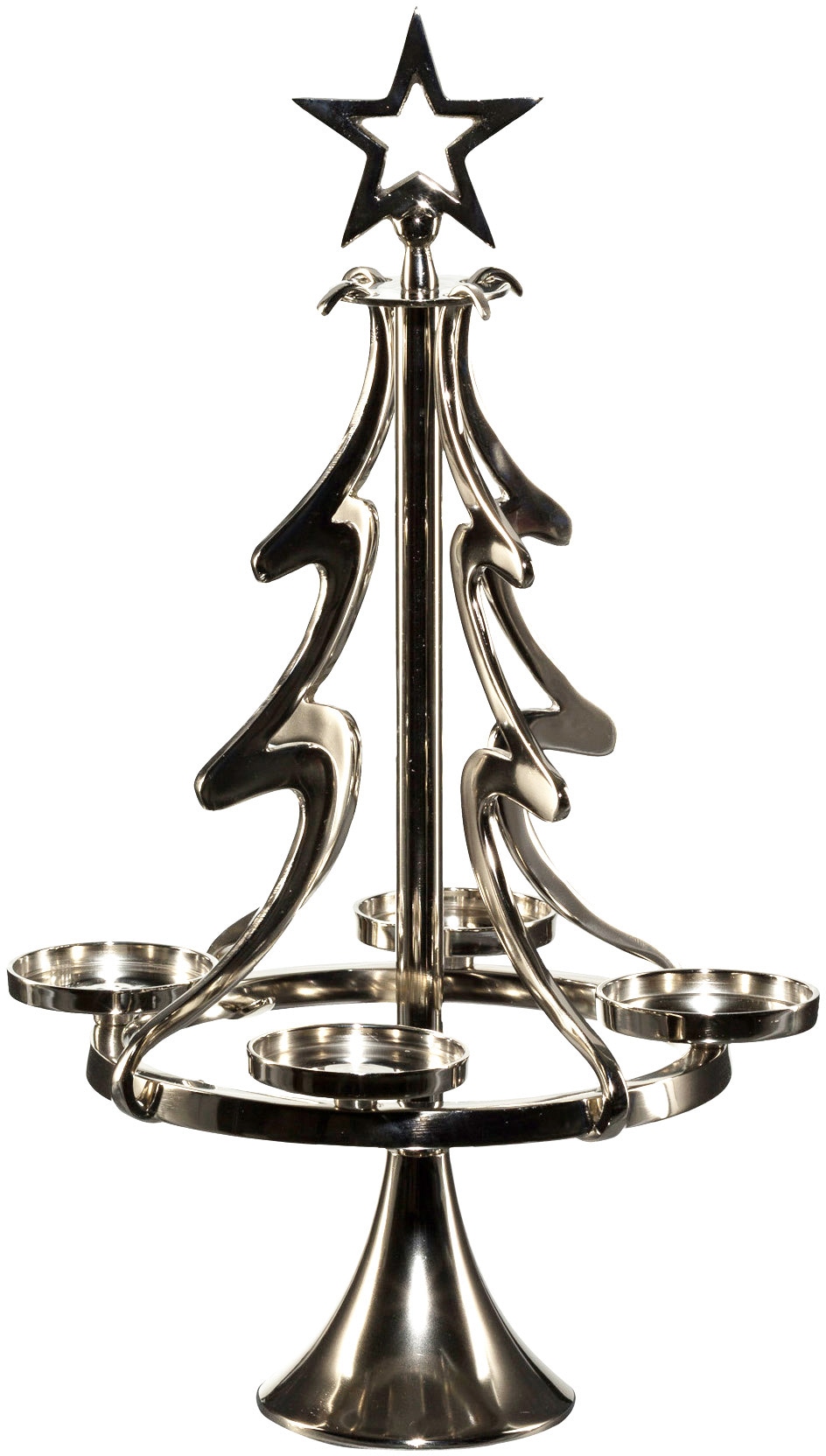 (1 my home BAUR Adventsleuchter cm »Tannenbaum, Weihnachtsdeko«, aus kaufen | Aluminium, 72 Höhe Kerzenständer St.),