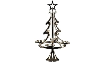 my home Adventsleuchter »Jason, Weihnachtsdeko«, (1 St.), Kerzenhalter im  besonderen Design, Tannenbaum aus Aluminium kaufen | BAUR