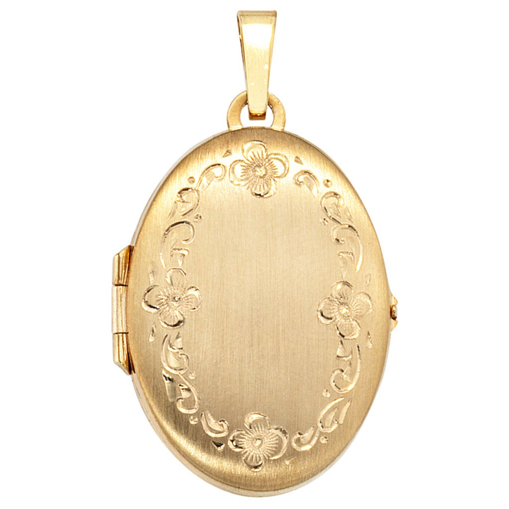 JOBO Medallionanhänger »Anhänger Medaillon oval« 333 Gold