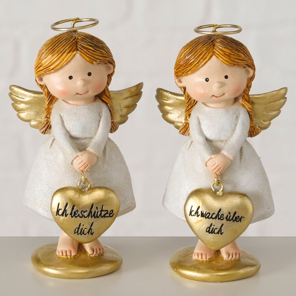 OTTO home Dekofigur »Glücksbringer mit handgemalten Details und Schriftzügen« Schutzengel, ca. 10cm hoch, liebevolle Geschenkidee