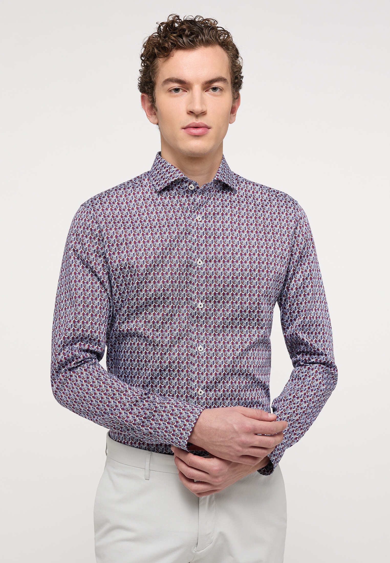 Eterna Langarmhemd "SLIM FIT" NON IRON (bügelfrei) günstig online kaufen