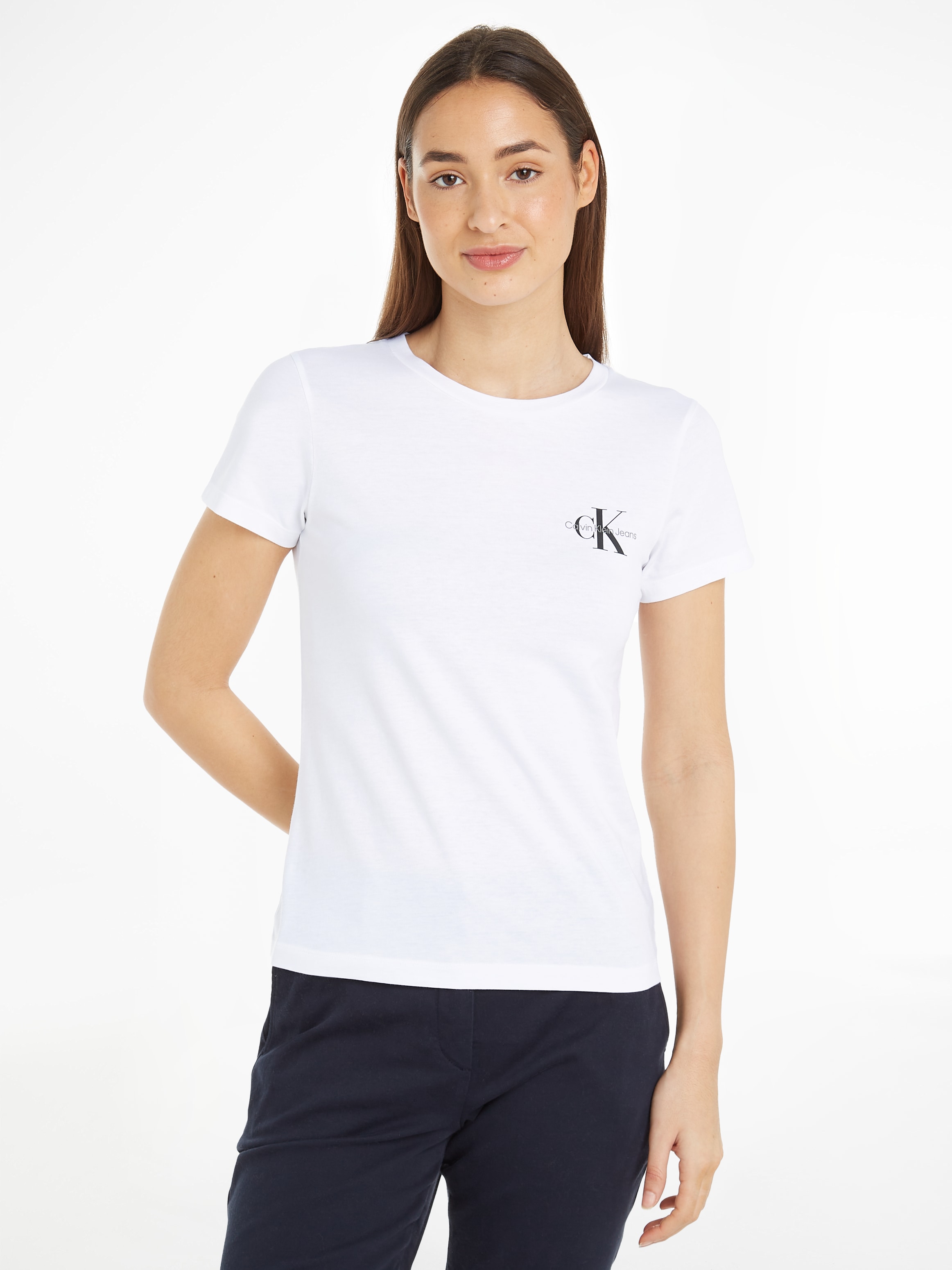 Calvin Klein Jeans Rundhalsshirt "2-PACK MONOLOGO SLIM TEE", mit Calvin Kle günstig online kaufen