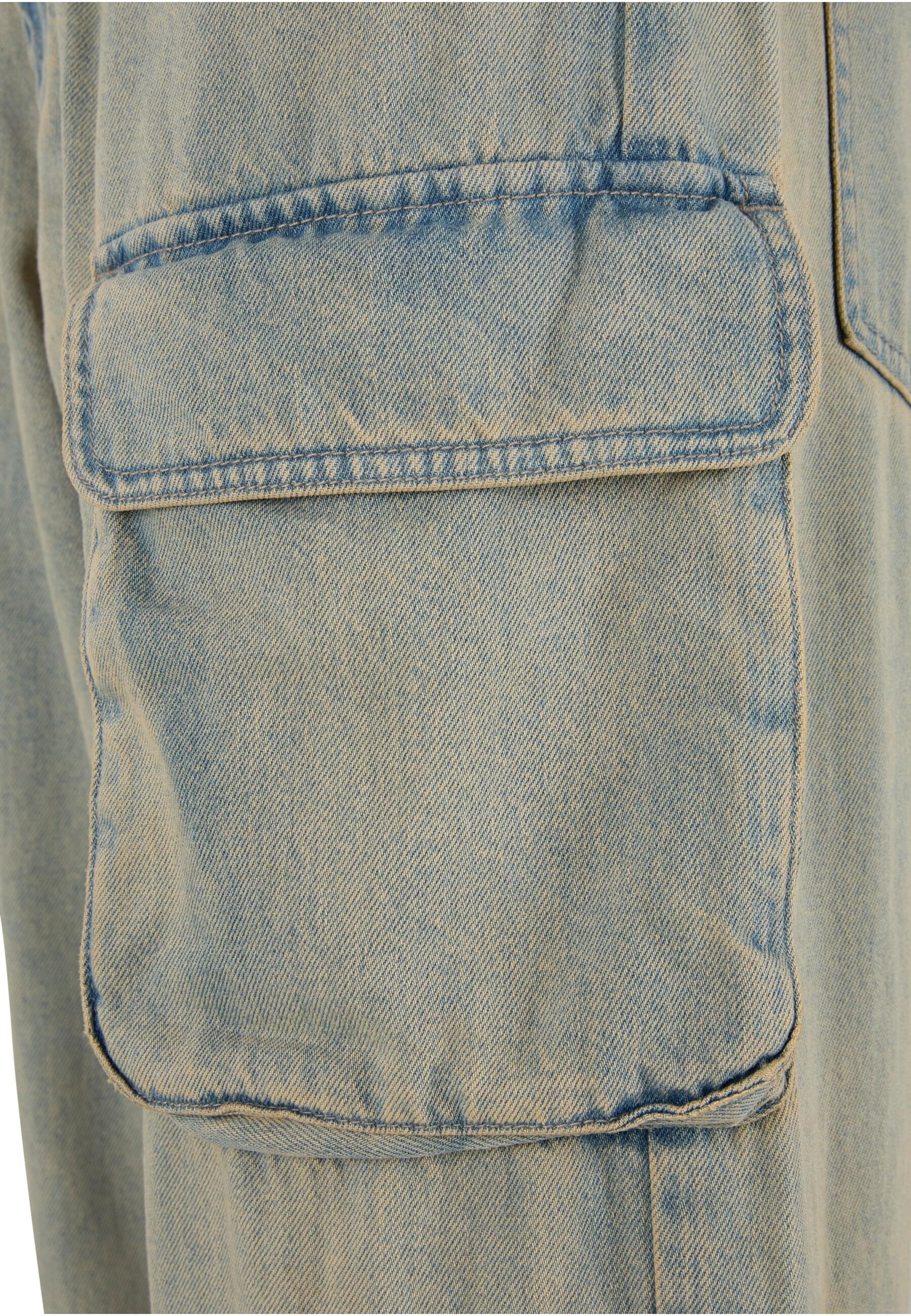 URBAN CLASSICS Cargohose »Urban Classics Multi Pocket Denim Cargo«, (1 tlg.)