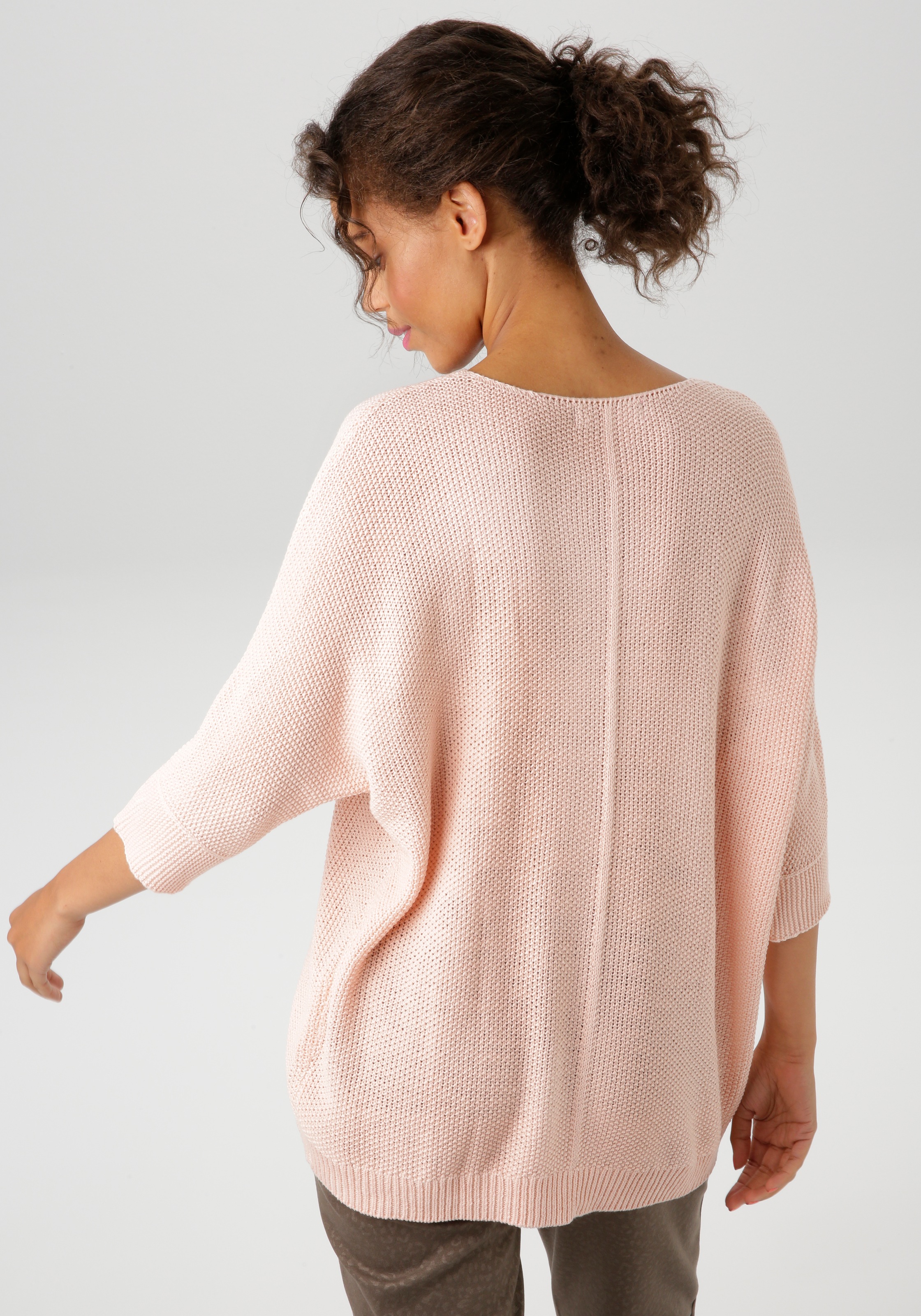 Aniston CASUAL Strickpullover, im ausdrucksvollem Perl-Muster günstig online kaufen