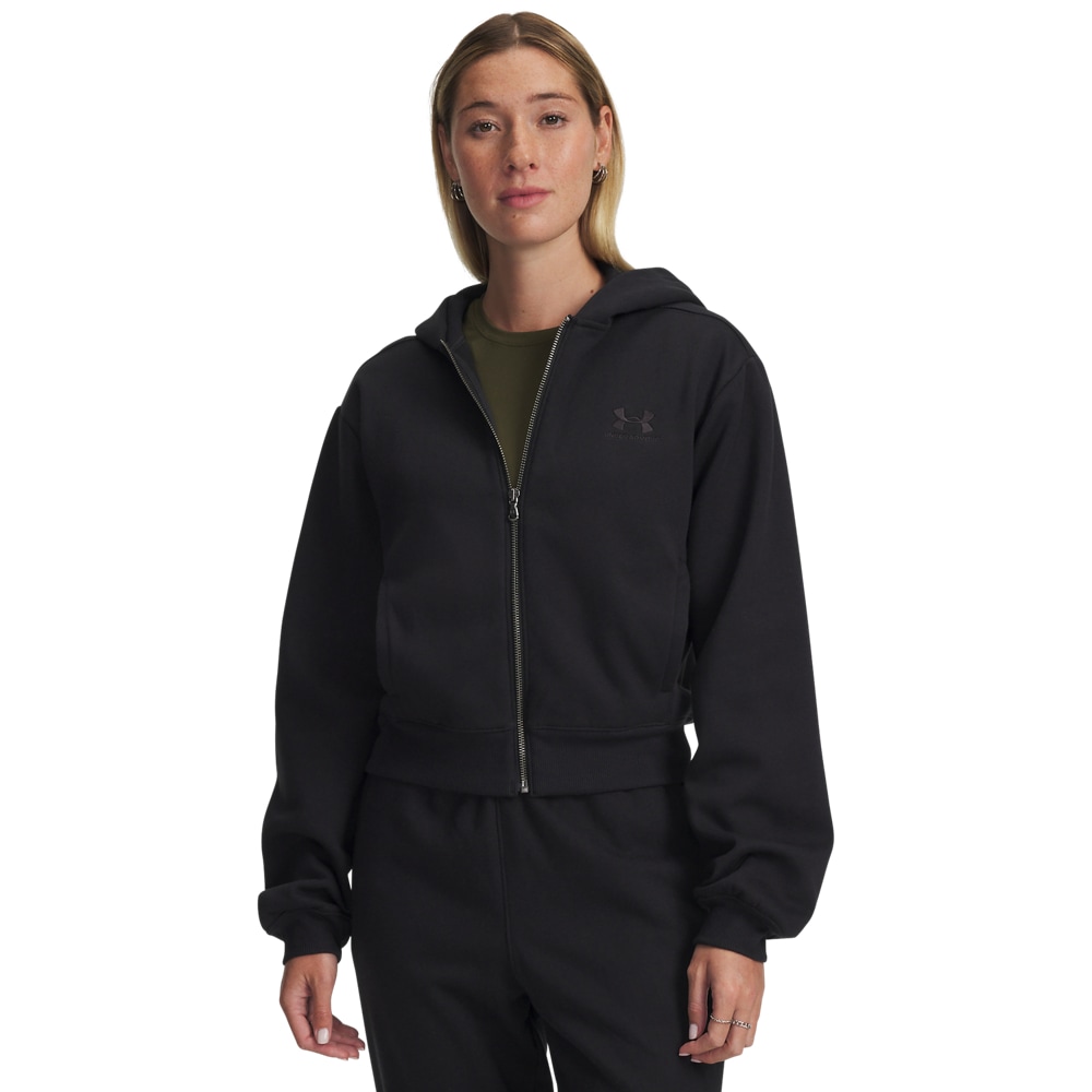 Under Armour Kapuzensweatjacke "UA Icon Vida Flc FZ" aus Baumwolle und Polyester, erhältlich in den Größen XS bis XXL