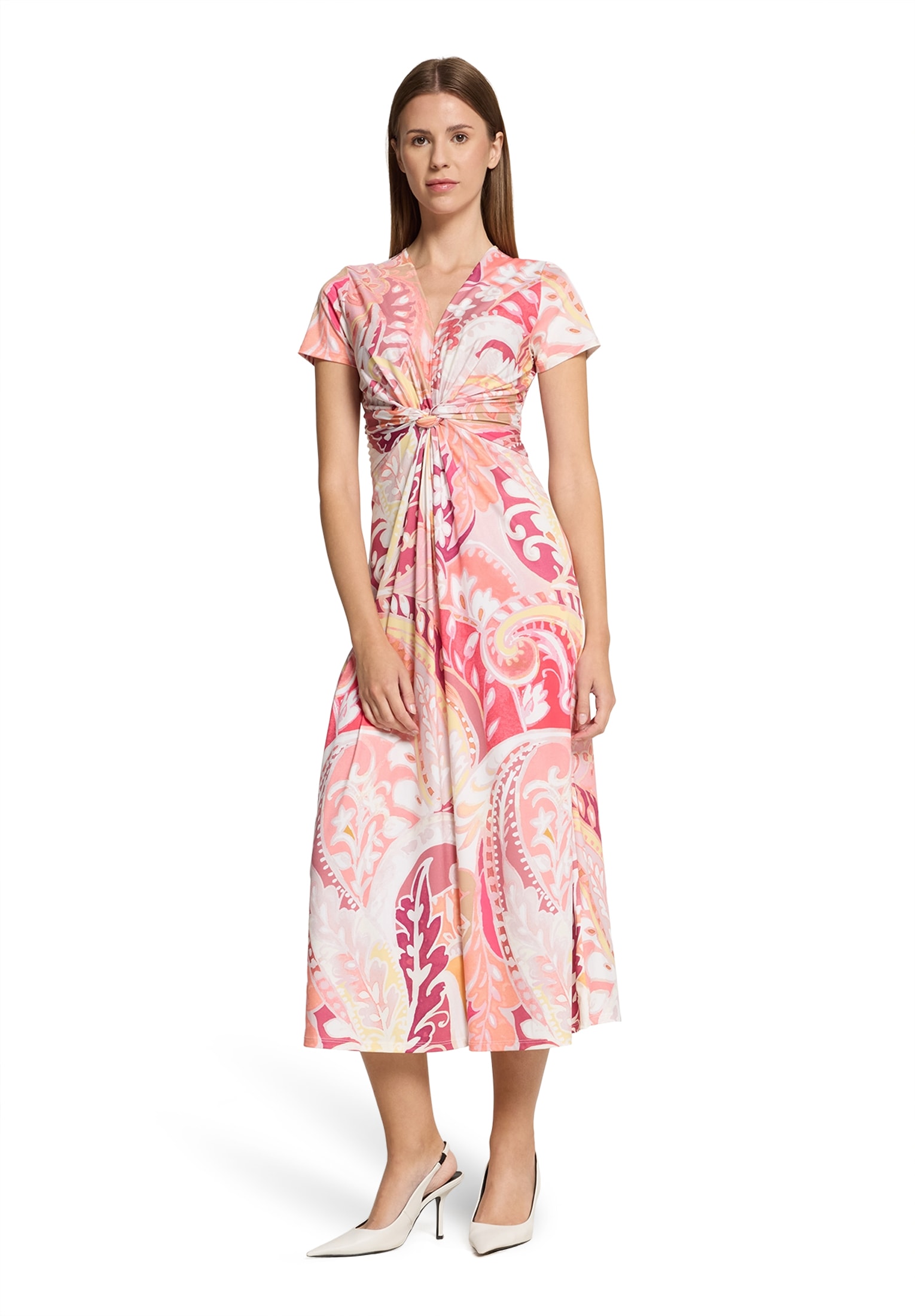 Betty Barclay Midikleid »Betty Barclay Damen Sommerkleid Midikleid mit Raffung«, Form